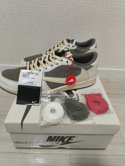 Travis Scott × Nike Air Jordan 1 Low OG SP "Reverse Mocha/Sail and Ridgerock"