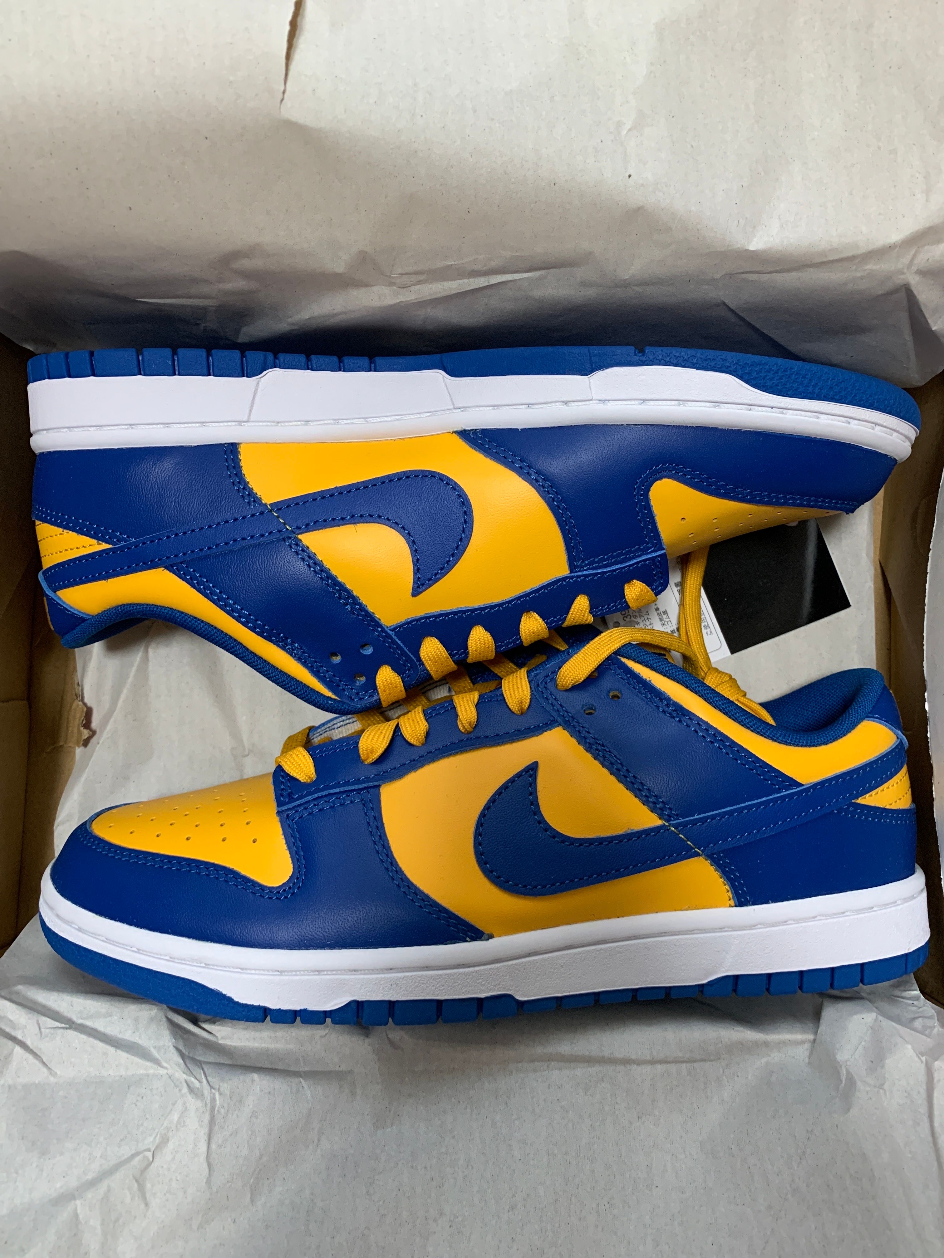 Nike Dunk Low "Blue Jay and University Gold"