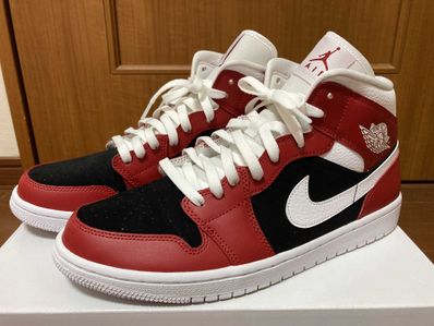 NIKE Women's AIR JORDAN 1 MID "GYM RED / BLACK /WHITE"