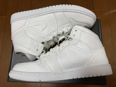Nike Air Jordan 1 Mid "Triple White"(2020)