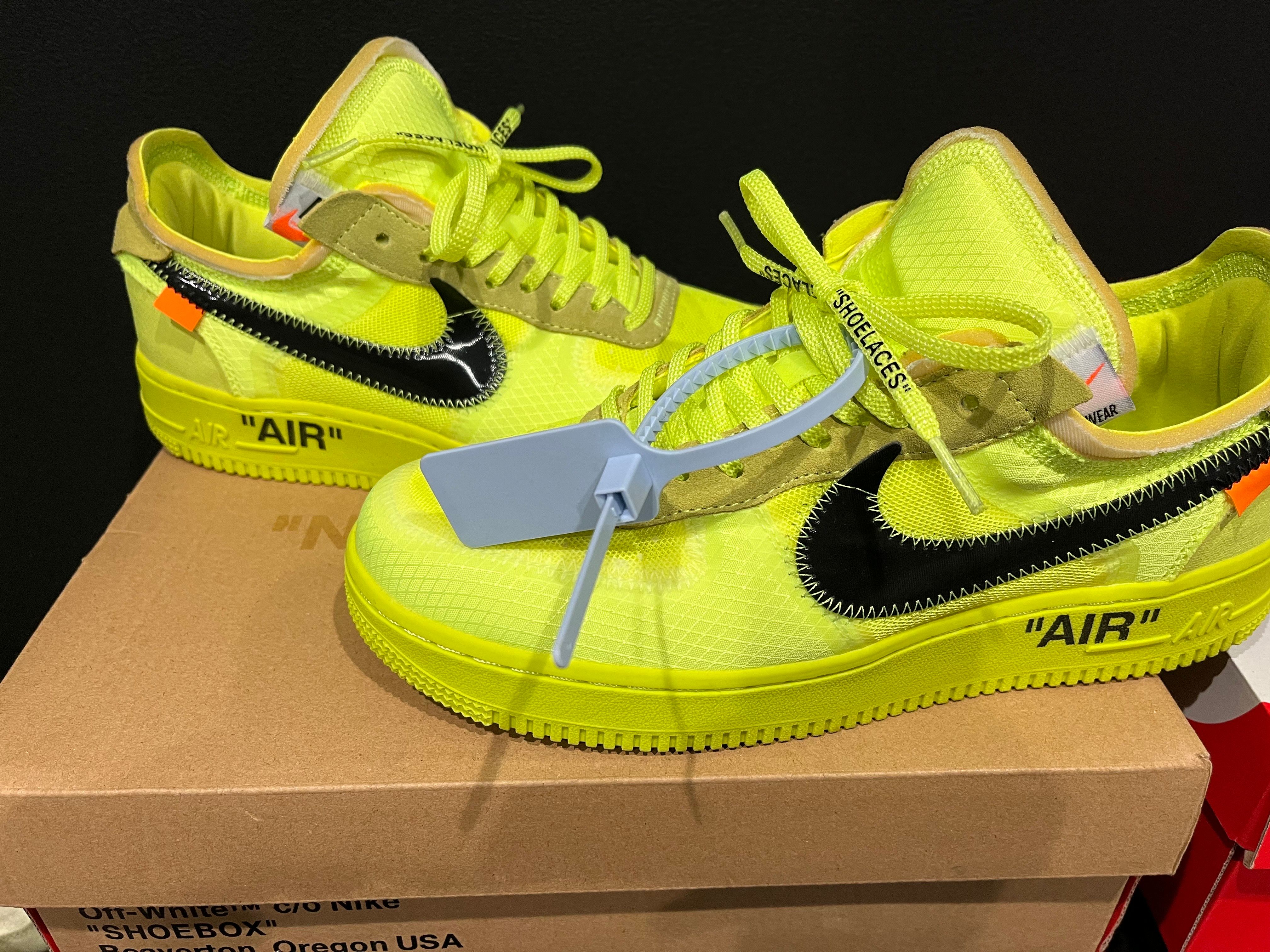 Off-White × Nike Air Force 1 Low "Volt"