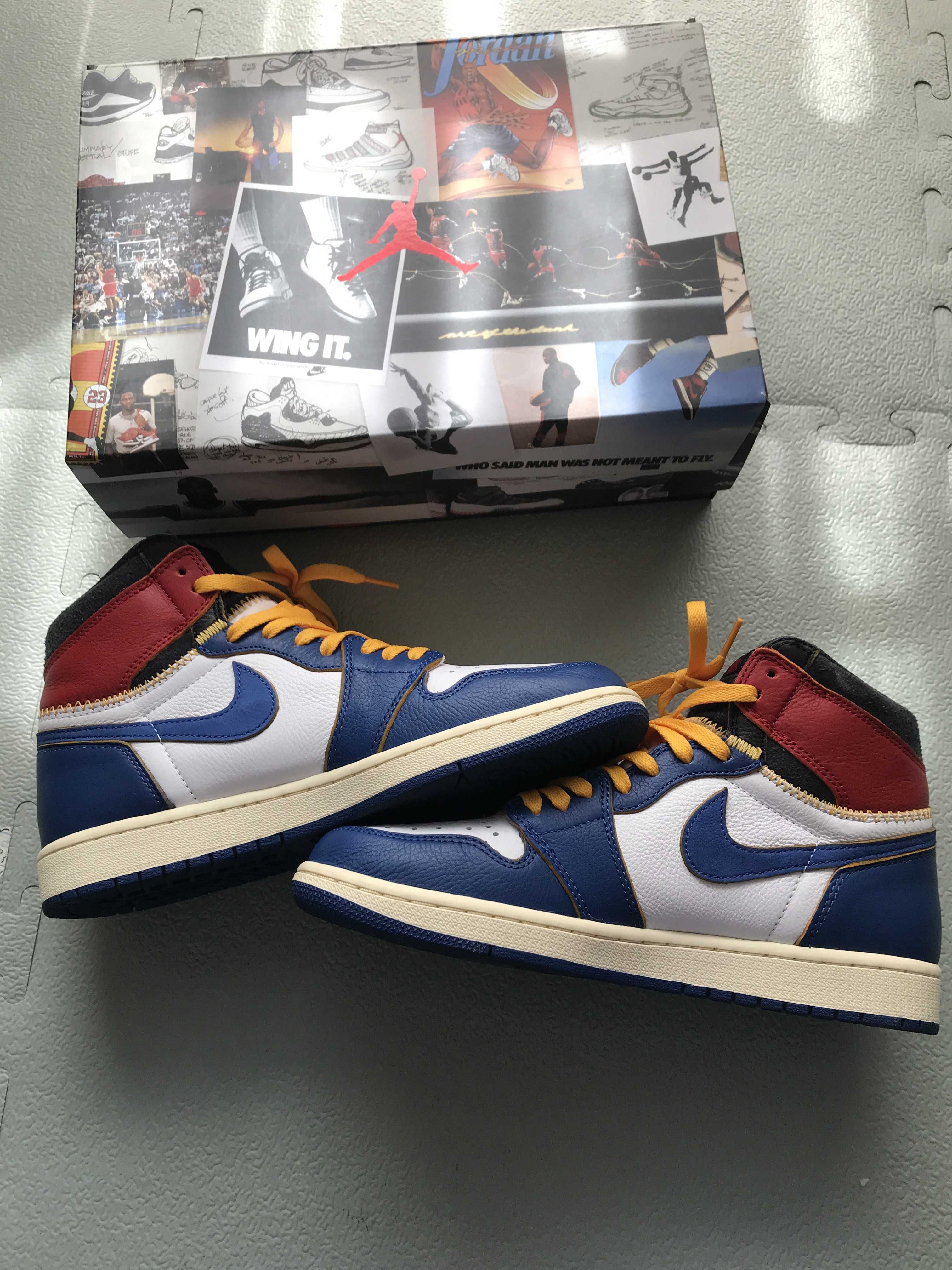 Union × Nike Air Jordan 1 Retro High OG NRG "Storm Blue/Varsity Red"