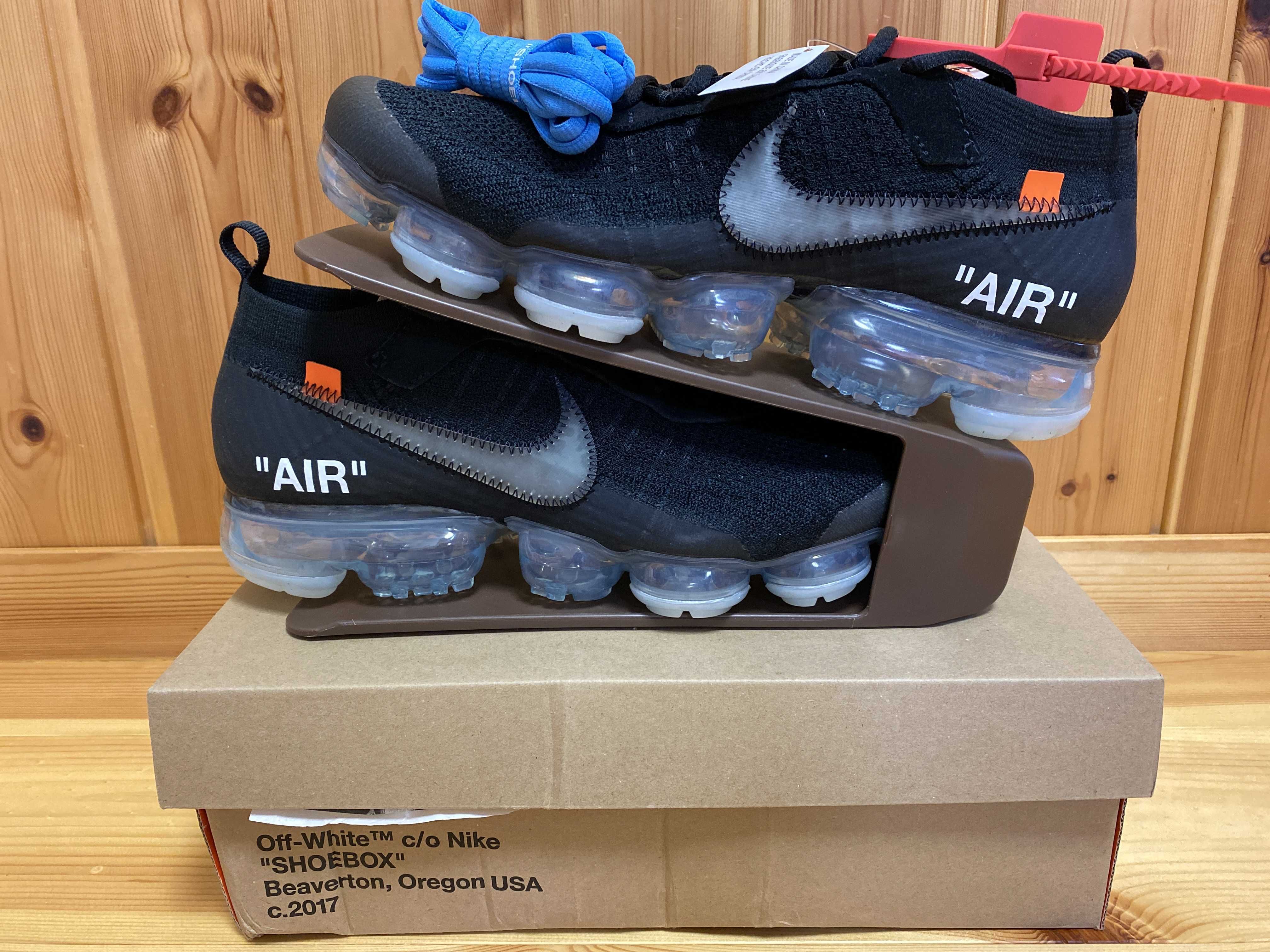Off-White × Nike Air Vapormax "Black/Total Orange/Clear"