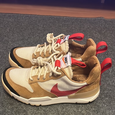 Tom Sachs × Nike Craft Mars Yard 3.0 "Natural/Sport Red"