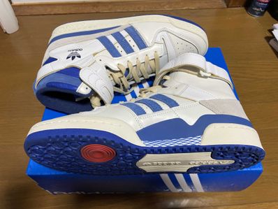 adidas Forum 84 High Blue Thread "Off White-Bright Blue/Footwear White"