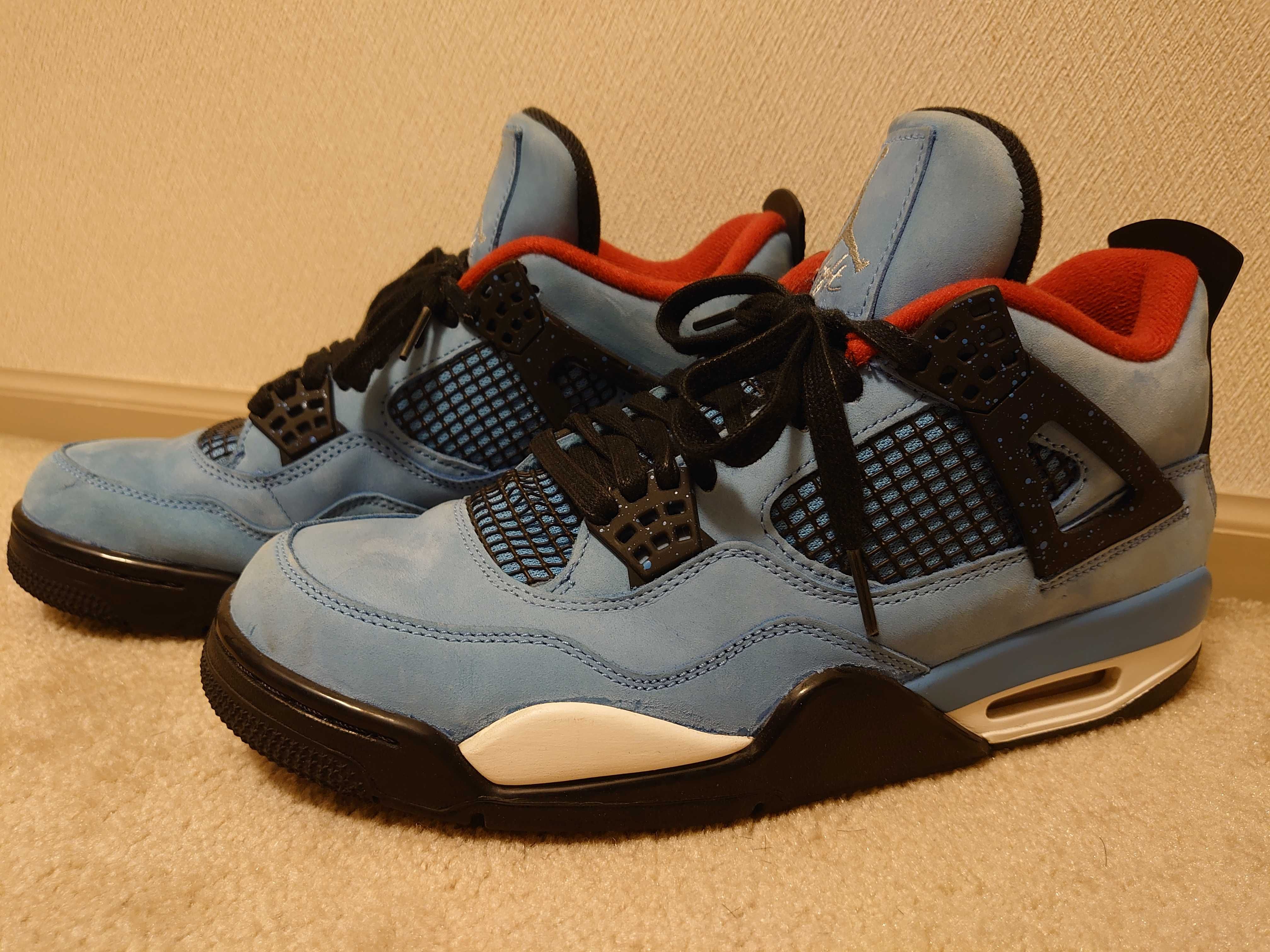 Travis Scott × Nike Air Jordan 4 Retro Cactus Jack "University Blue"