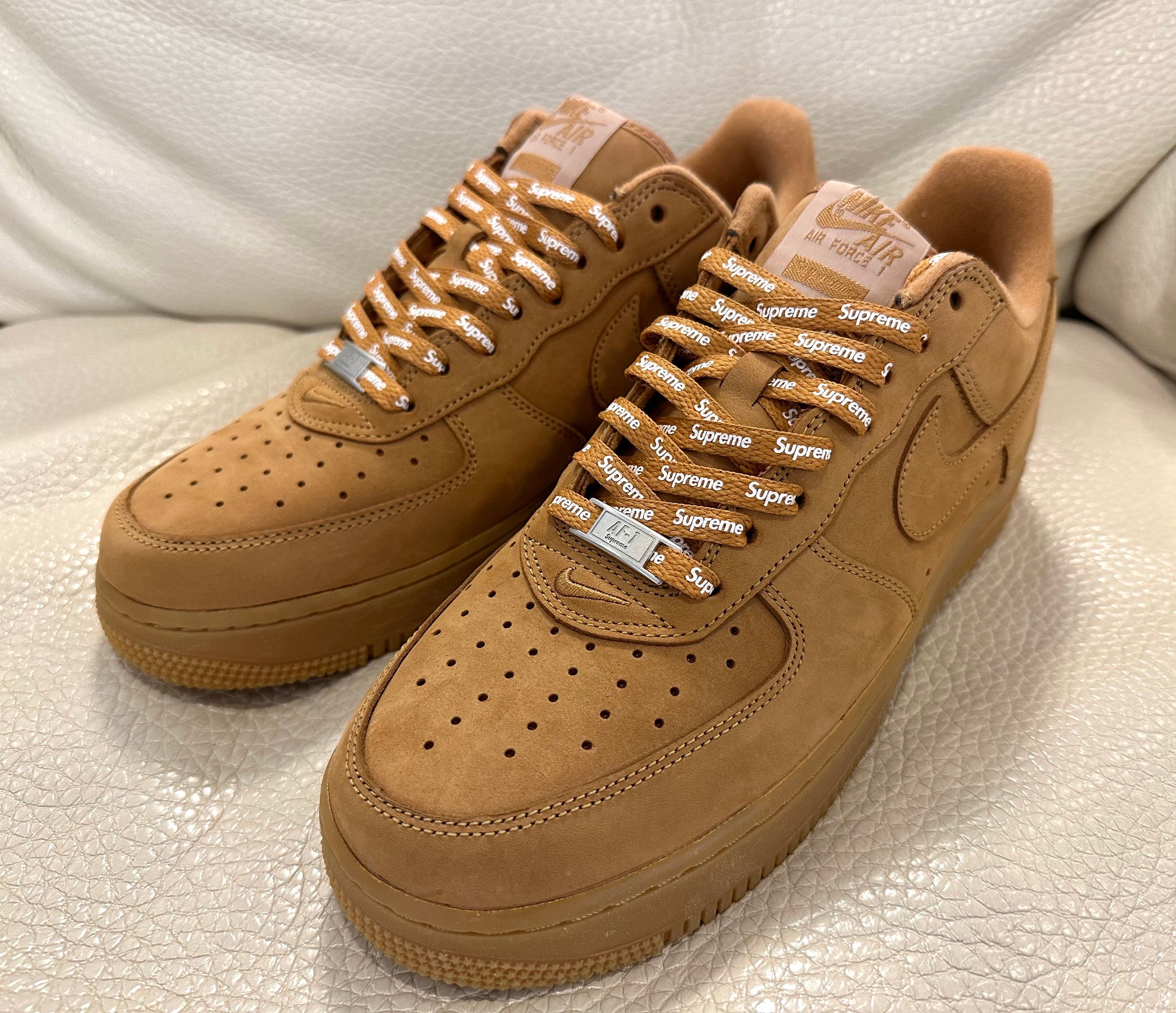 Supreme × Nike Air Force 1 Low "Flax/Wheat"