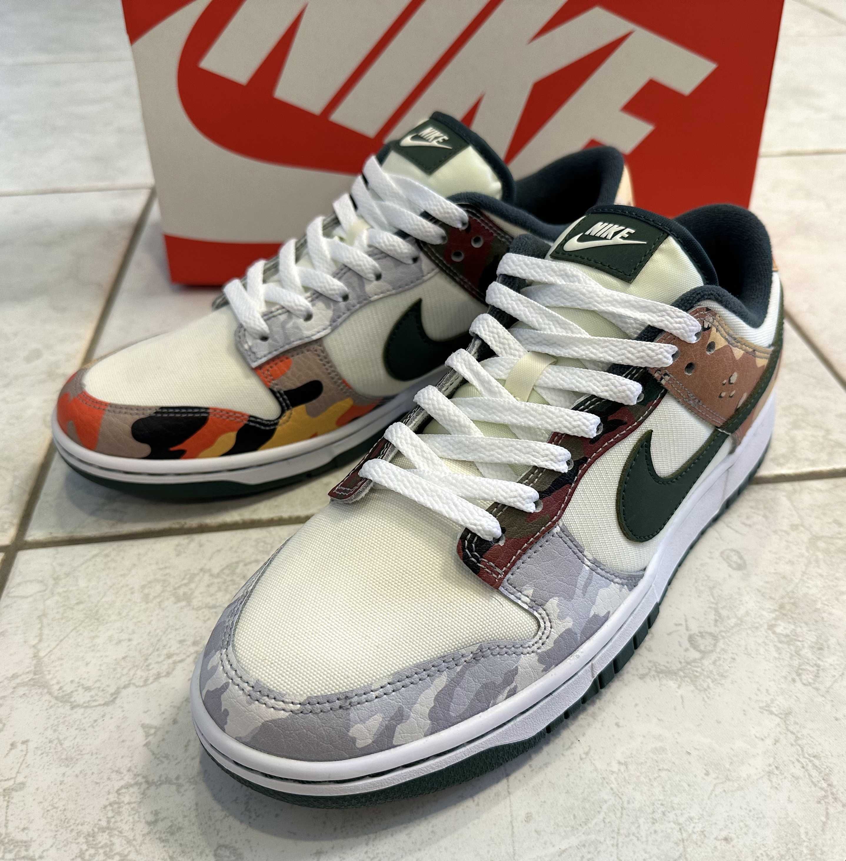 Nike Dunk Low "Sail Multi Camo"