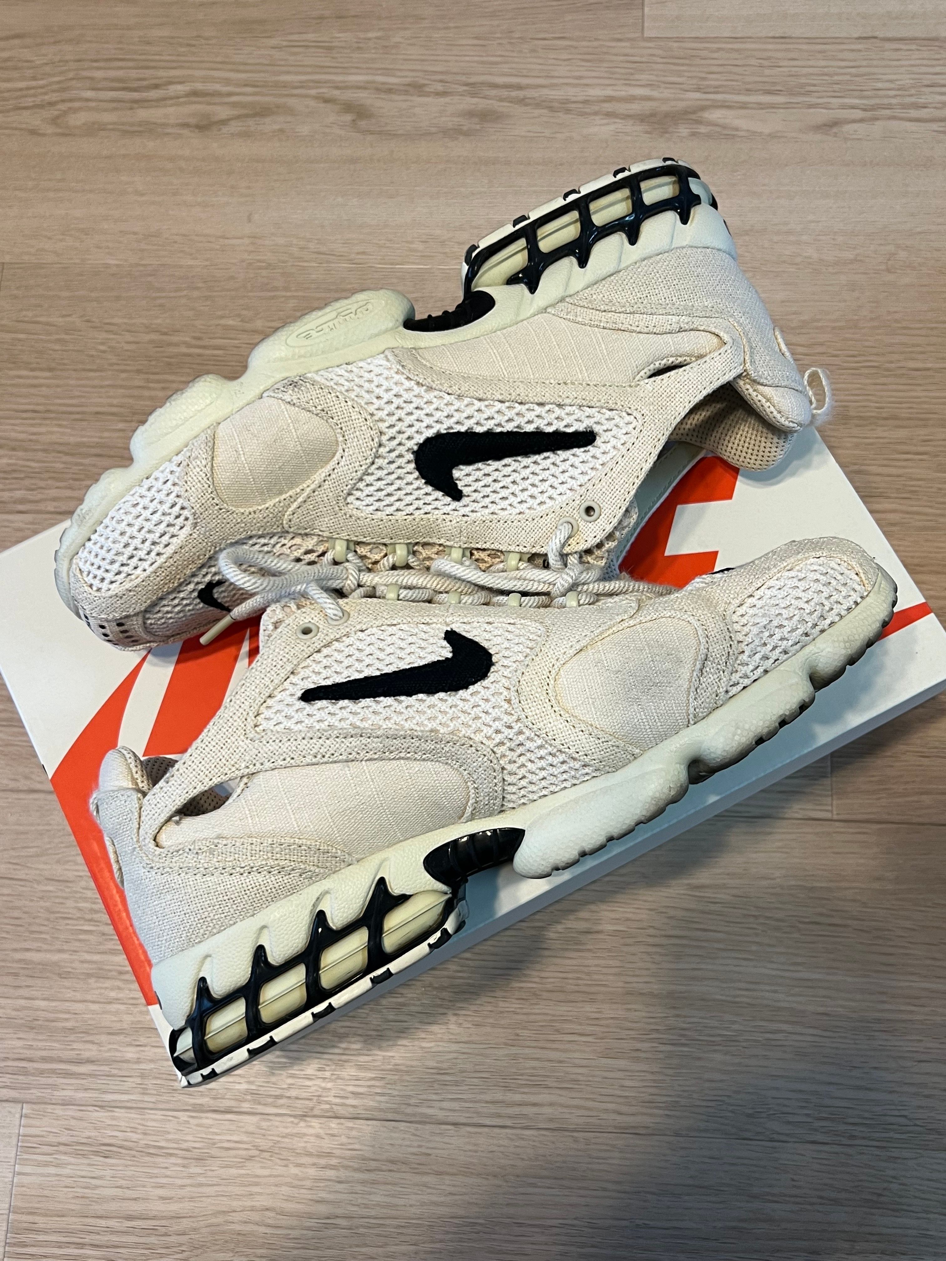 Stussy × Nike Air Zoom Spiridon CG 2 "Fossil/Black"