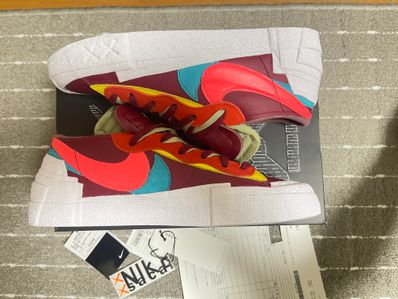 KAWS × sacai × Nike Blazer Low "Team Red"