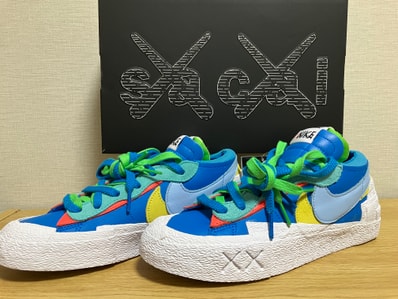 KAWS × sacai × Nike Blazer Low "Neptune Blue"
