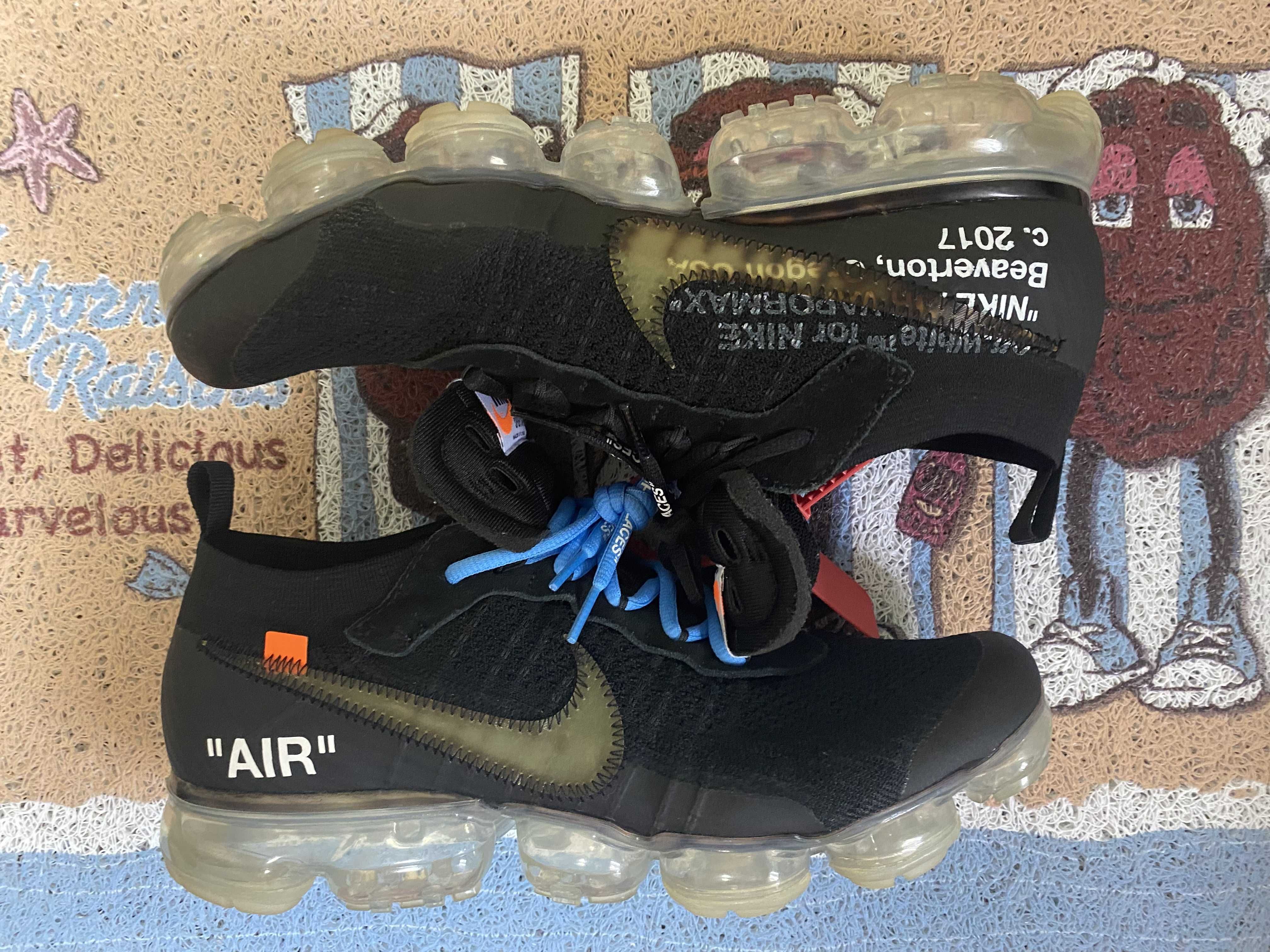 Off-White × Nike Air Vapormax "Black/Total Orange/Clear"
