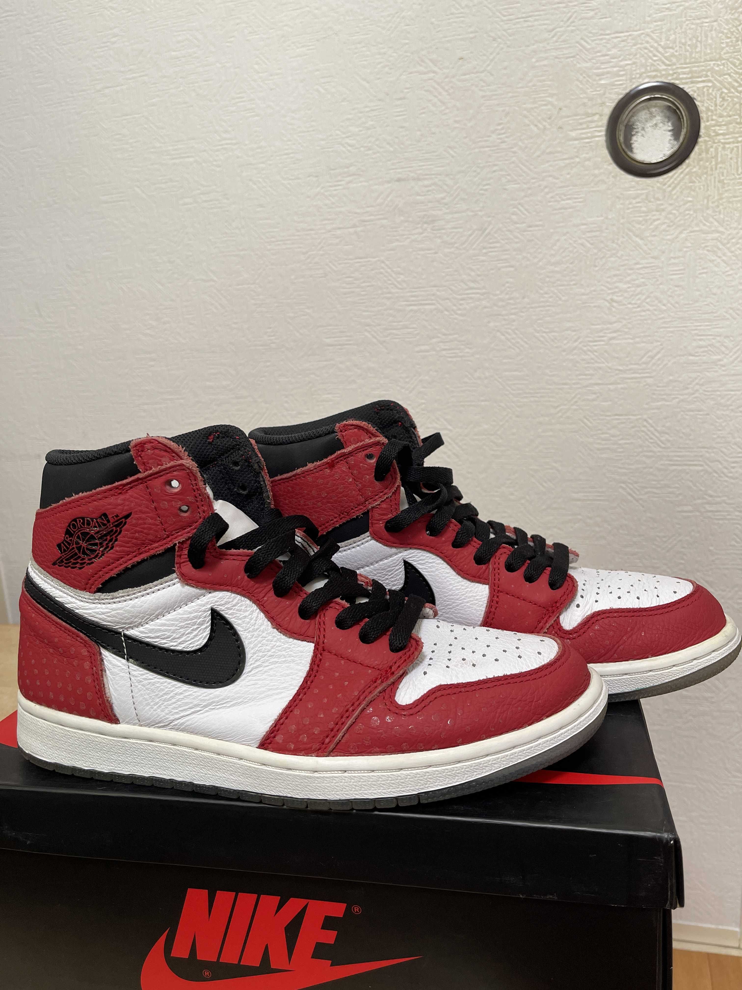 Spiderman × Nike Air Jordan 1 Origin Story "Gym Red/White/Photo Blue/Black"