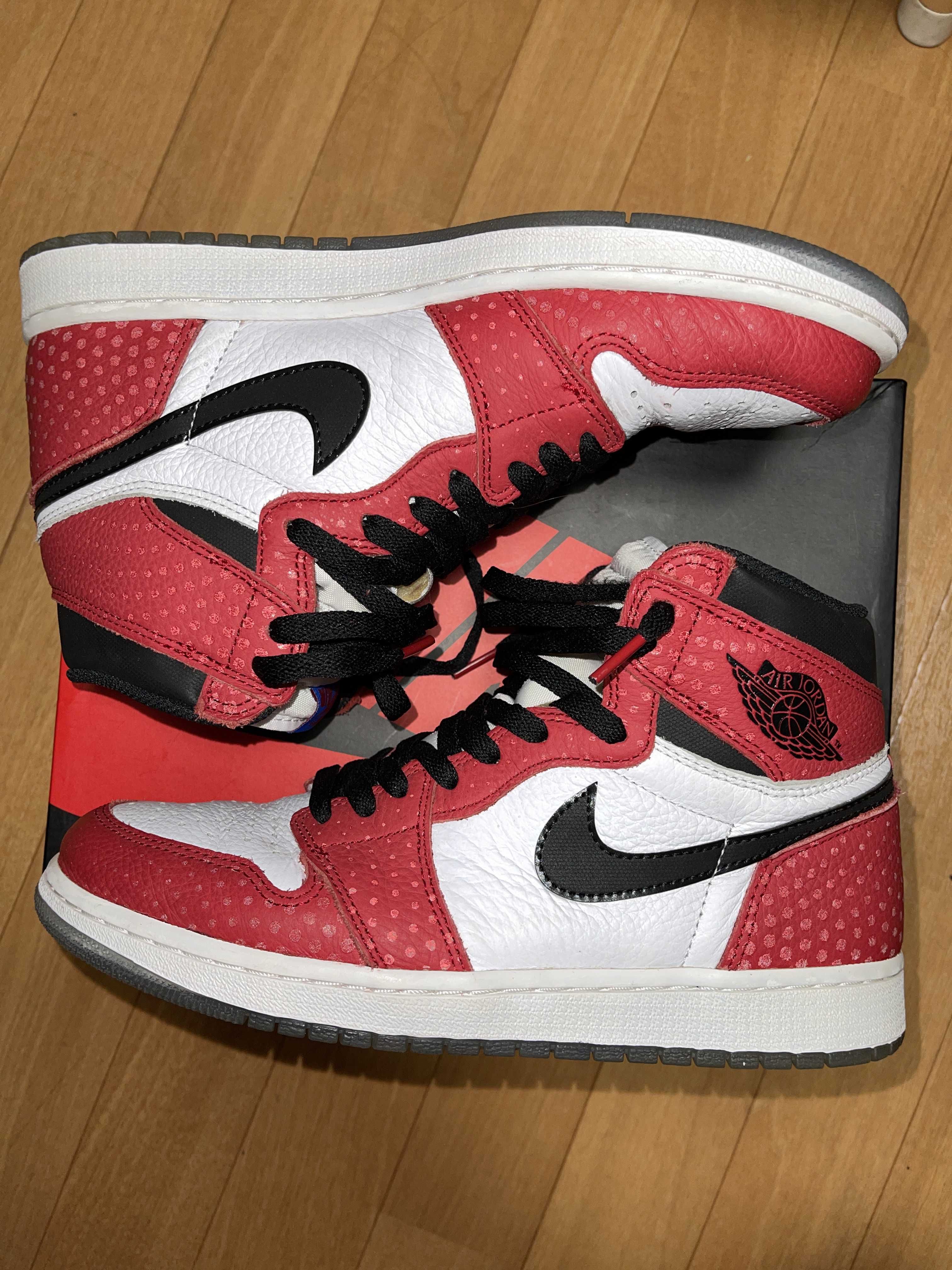 Spiderman × Nike Air Jordan 1 Origin Story "Gym Red/White/Photo Blue/Black"