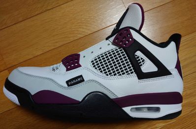 Paris Saint Germain ×Nike Air Jordan 4 Retro "White/Bordeaux/Neutral Gray"