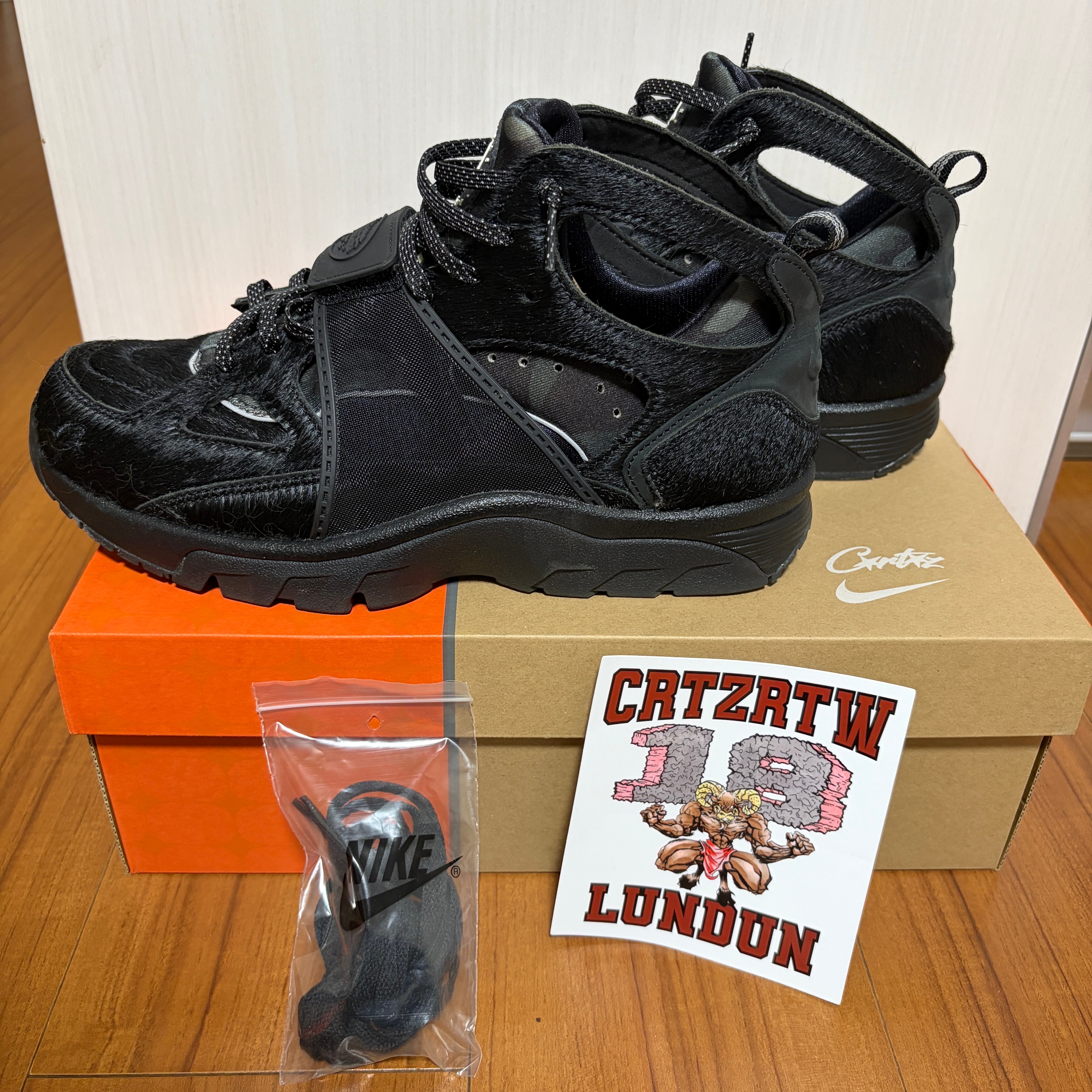 Corteiz × Nike Air Trainer Huarache "Black"