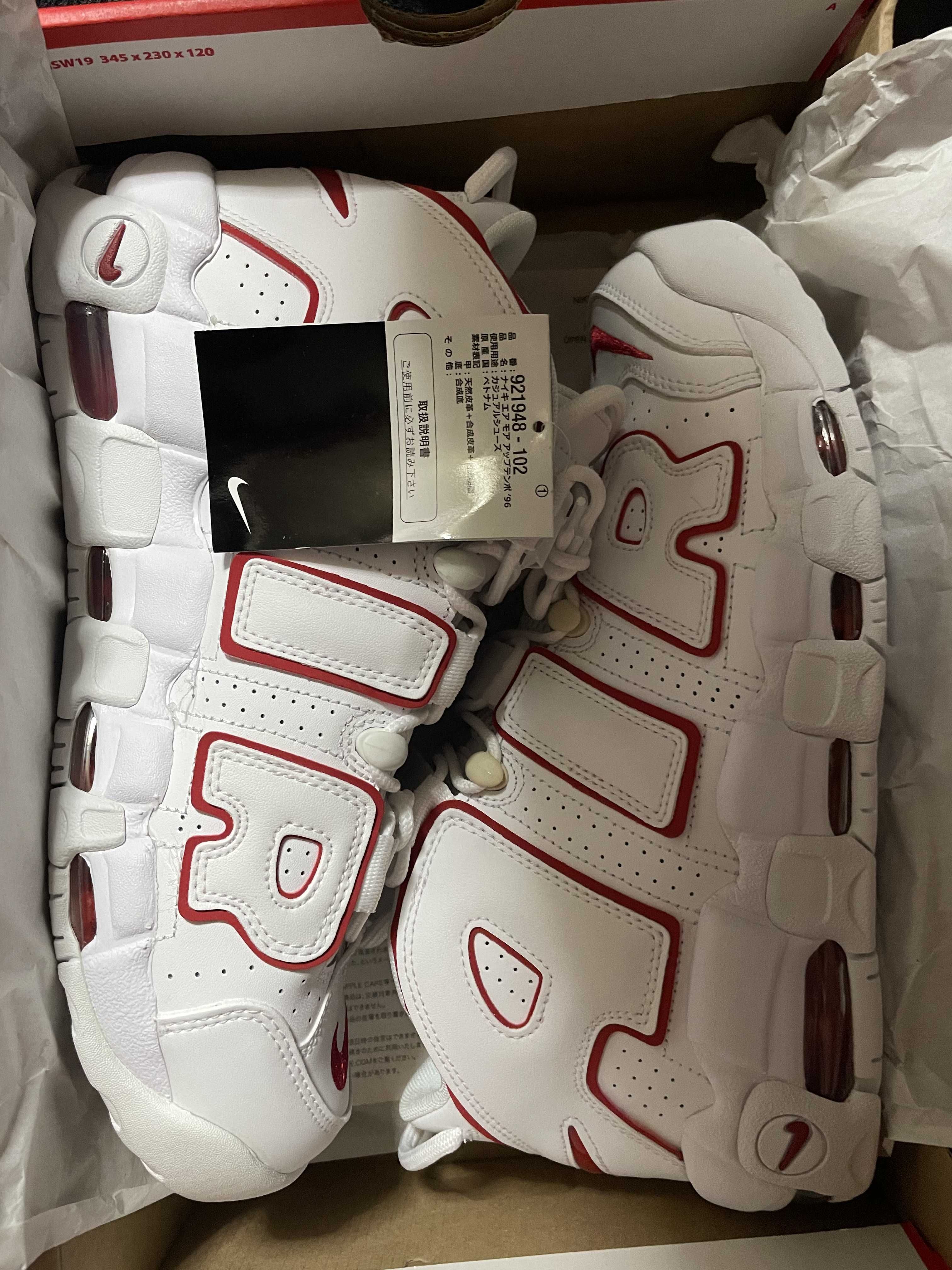 NIKE AIR MORE UPTEMPO "WHITE/VARSITY RED" (2021)