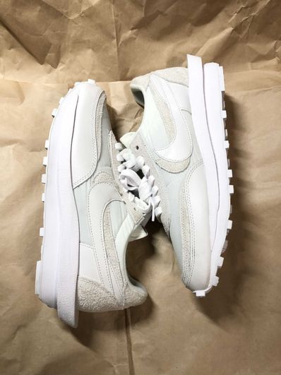 sacai × Nike LDV Waffle "Triple White"