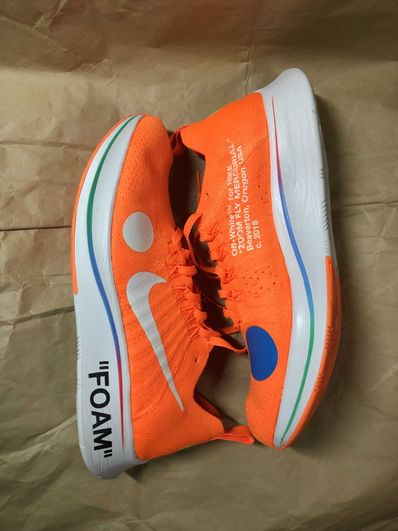 Off-White × Nike Zoom Fly Mercurial Flyknit "Total Orange/White/Volt"
