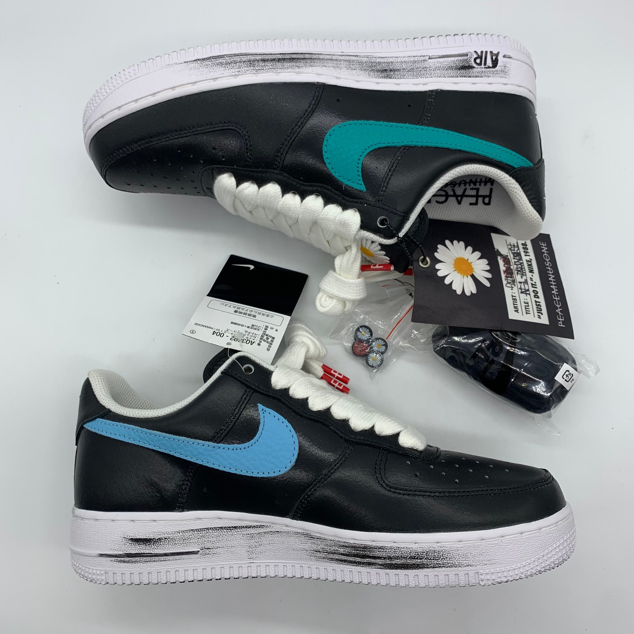 PEACEMINUSONE × Nike Air Force 1 Low '07 Para-Noise 3.0 "Black and Multi-Color" / G-DRAGON