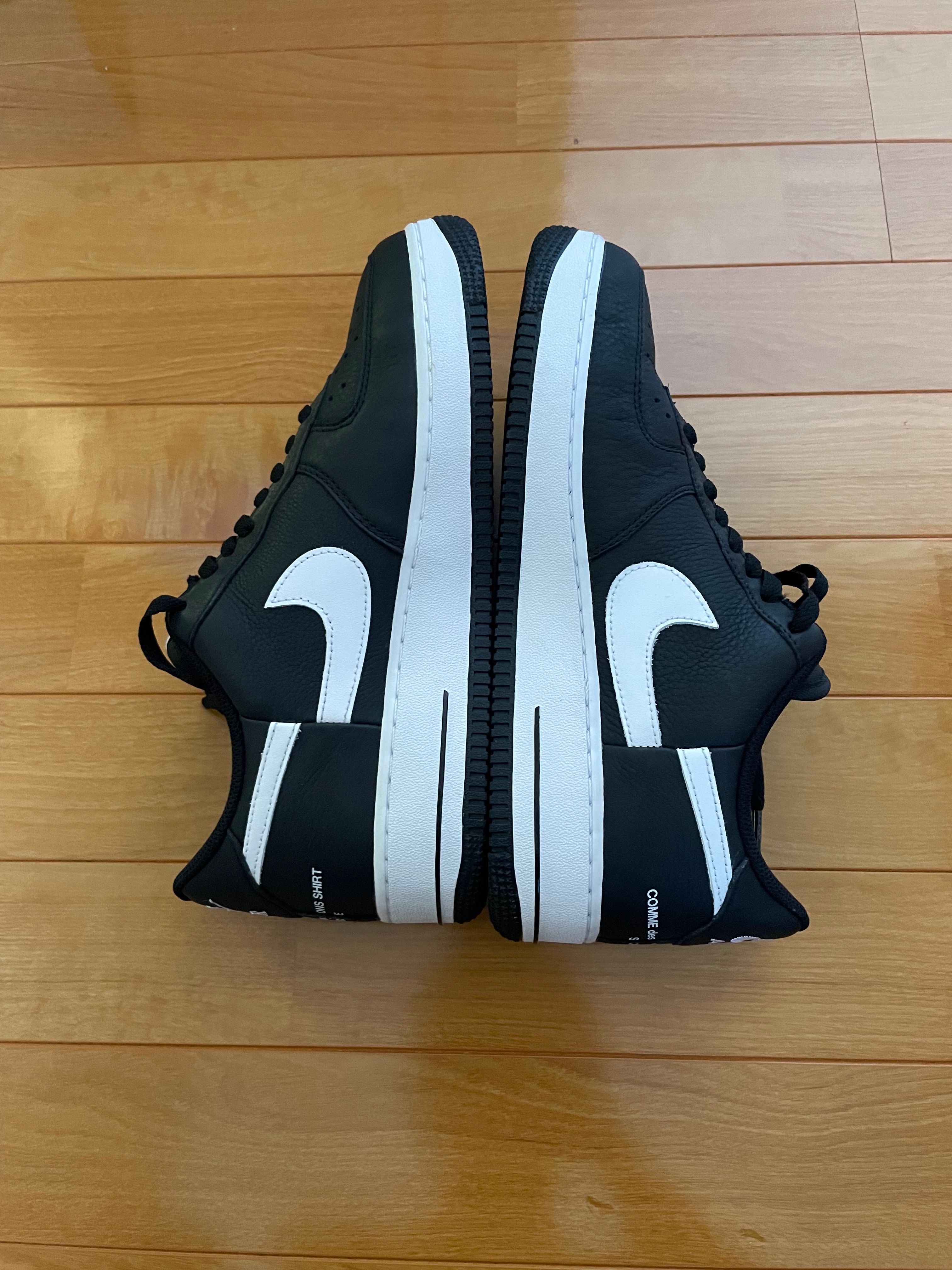 Supreme × COMME des GARCONS SHIRT × Nike Air Force 1 Low "Black/White" (2018)
