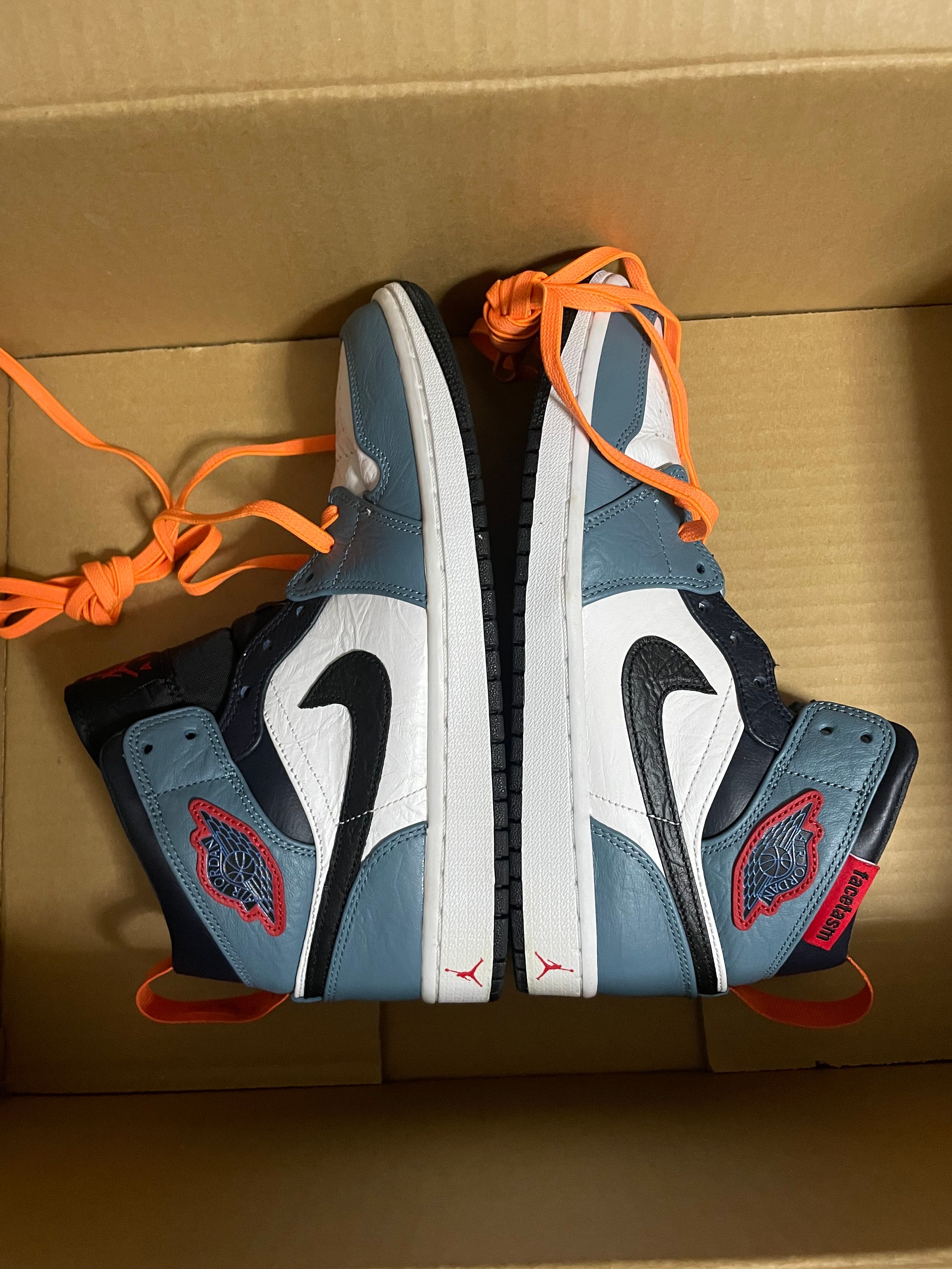 FACETASM × Nike Air Jordan 1 Mid "White/Navy"