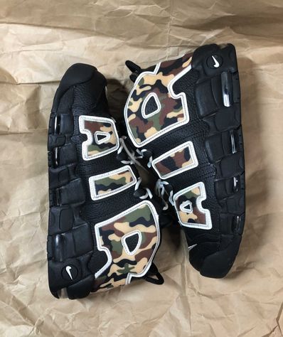 NIKE AIR MORE UPTEMPO "BLACK CAMO"