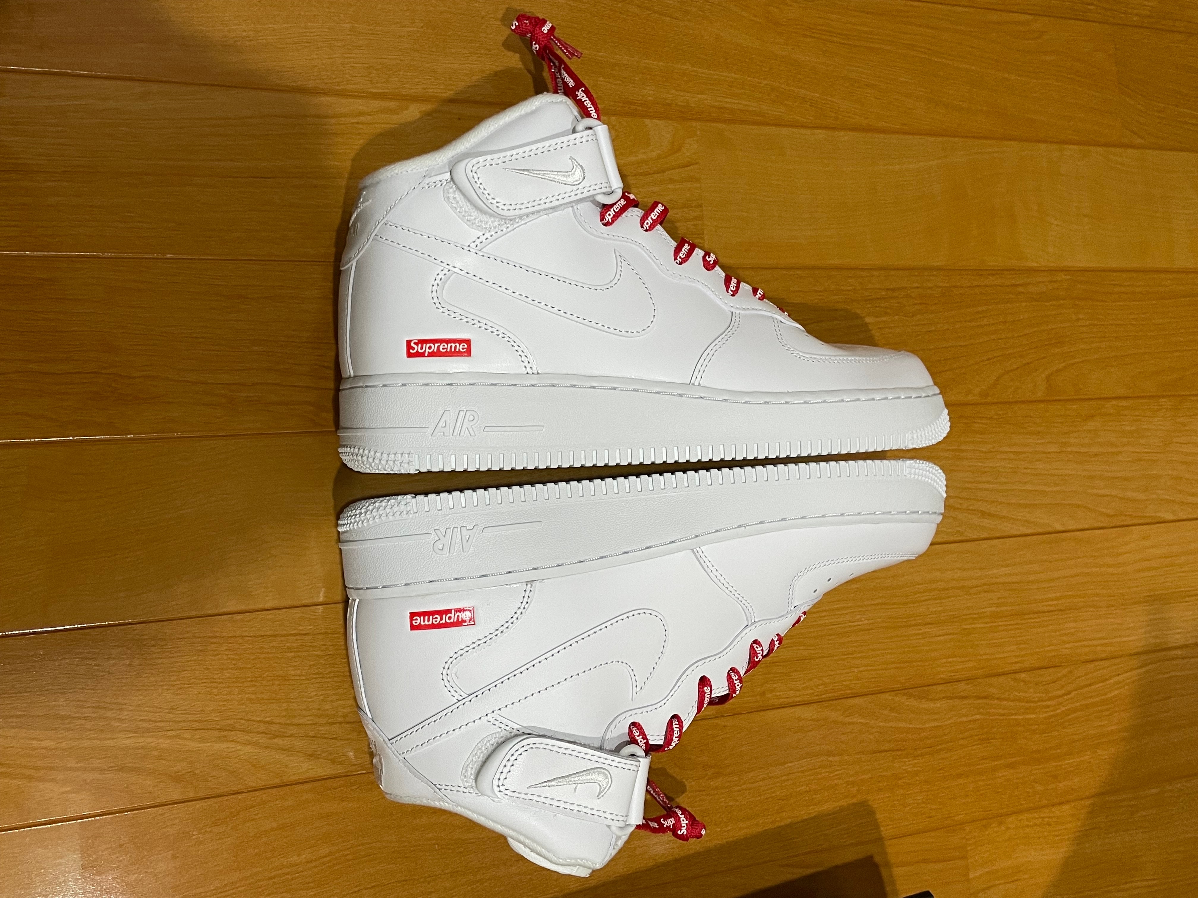 Supreme × Nike Air Force 1 Mid "White" FW24