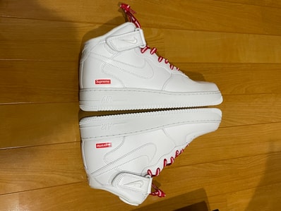 Supreme × Nike Air Force 1 Mid "White" FW24