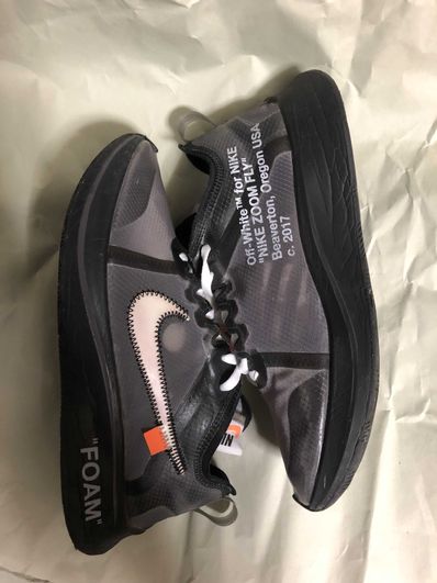 Off-White × Nike Zoom Fly "Black"
