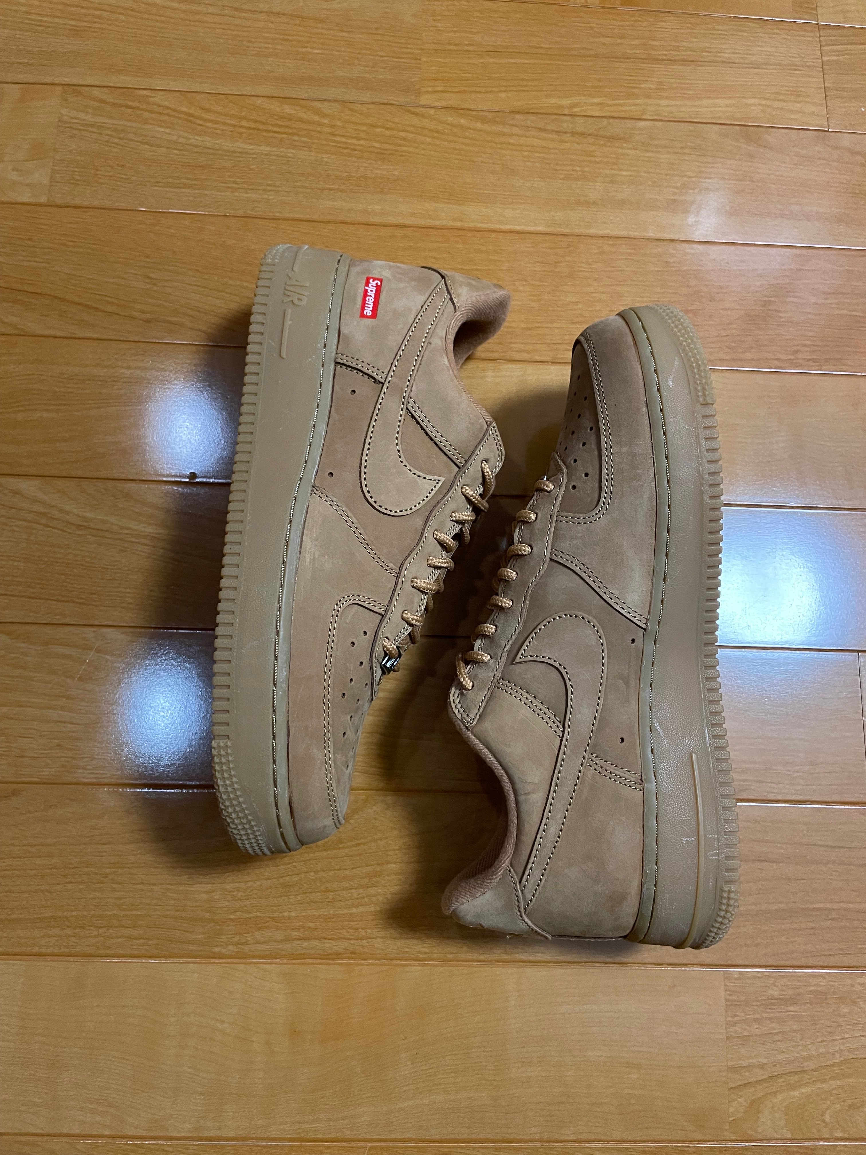 Supreme × Nike Air Force 1 Low "Flax/Wheat"