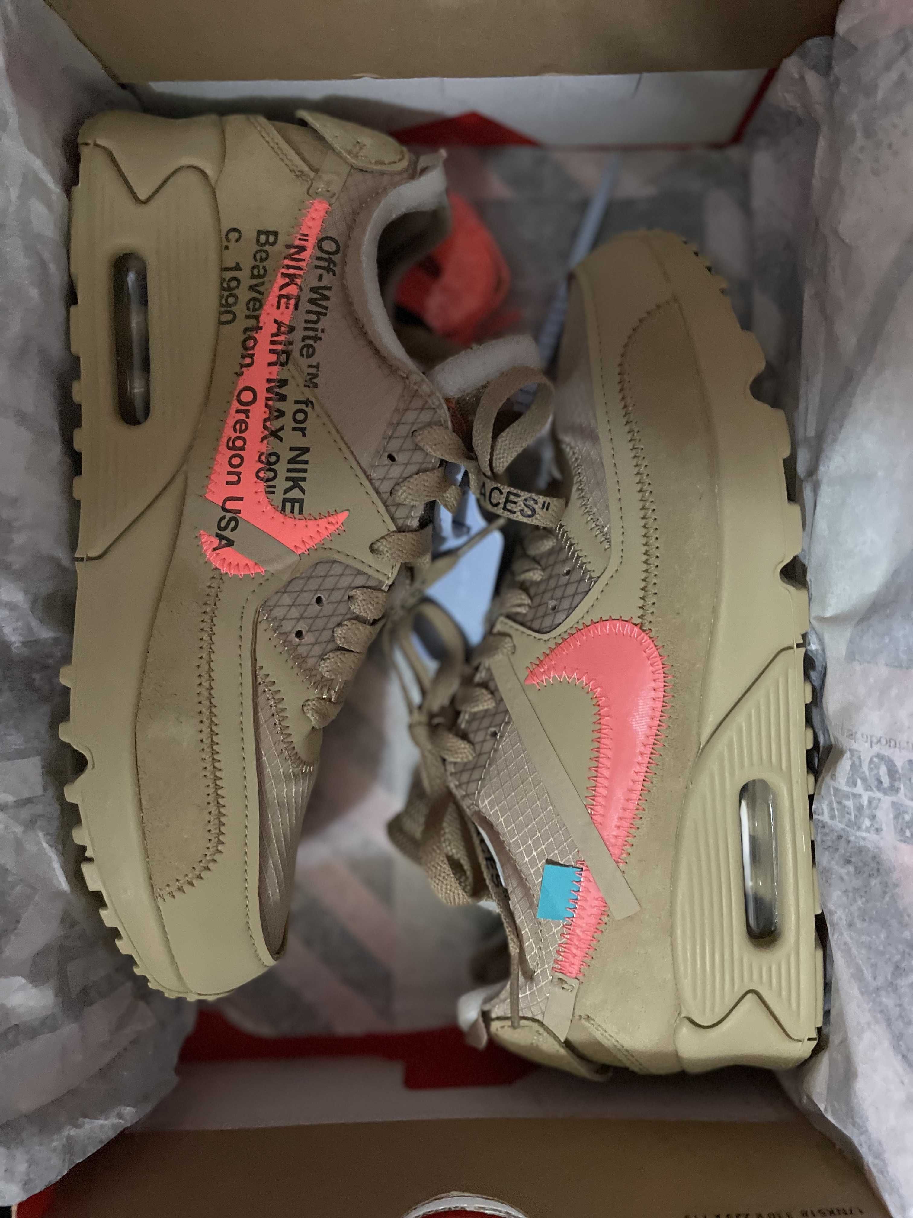 Off-White × Nike Air Max 90 "Desert Ore"