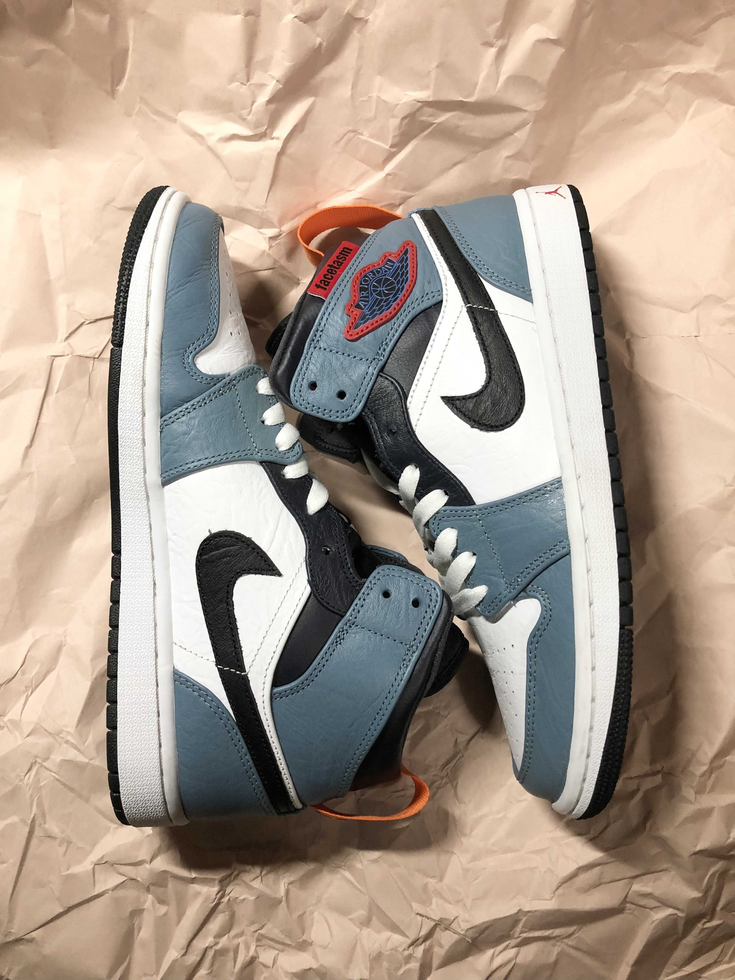 FACETASM × Nike Air Jordan 1 Mid "White/Navy"