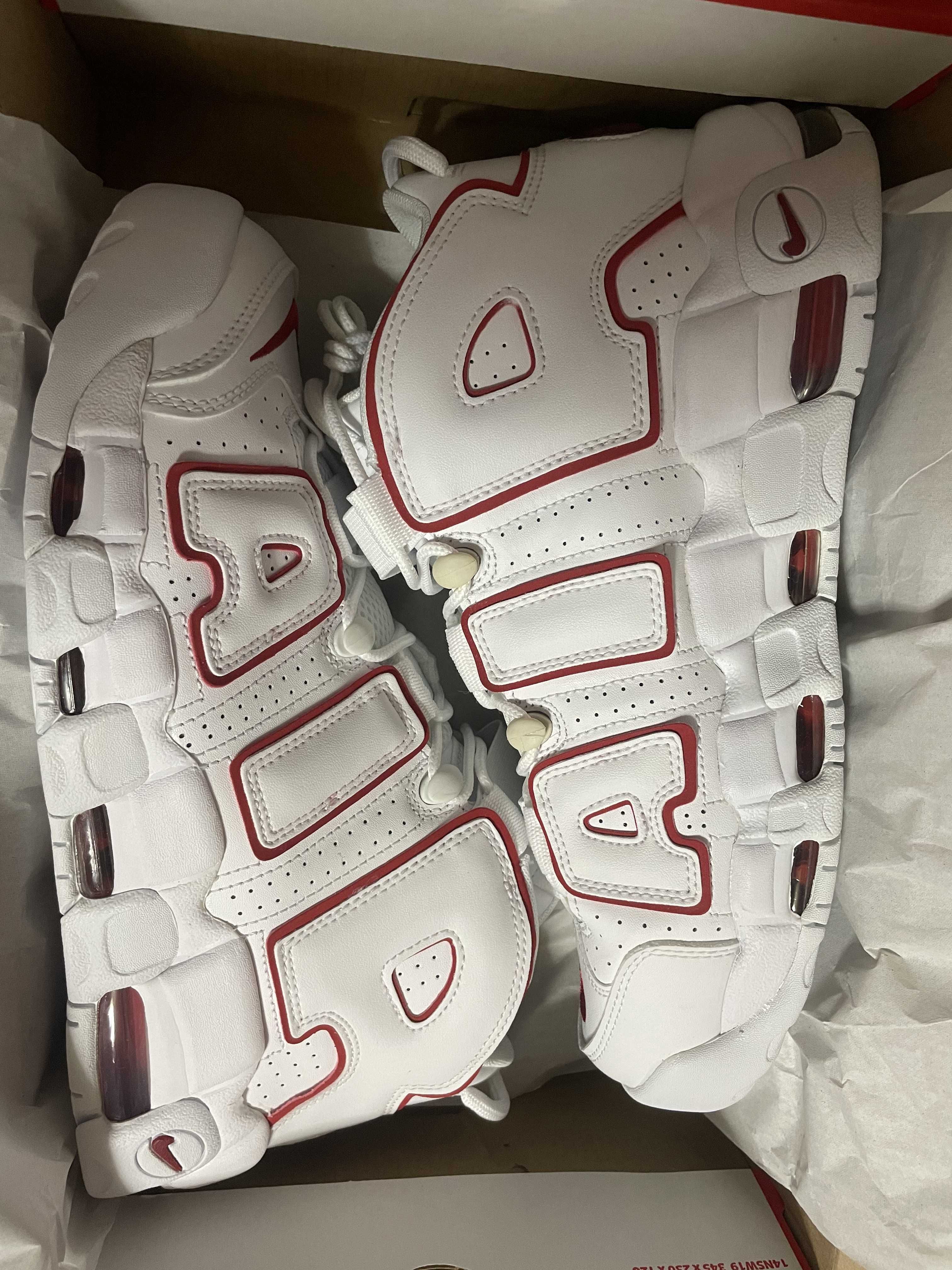 NIKE AIR MORE UPTEMPO "WHITE/VARSITY RED" (2021)