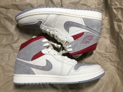 SNS×NIKE AIR JORDAN 1 MID "GREY/RED"