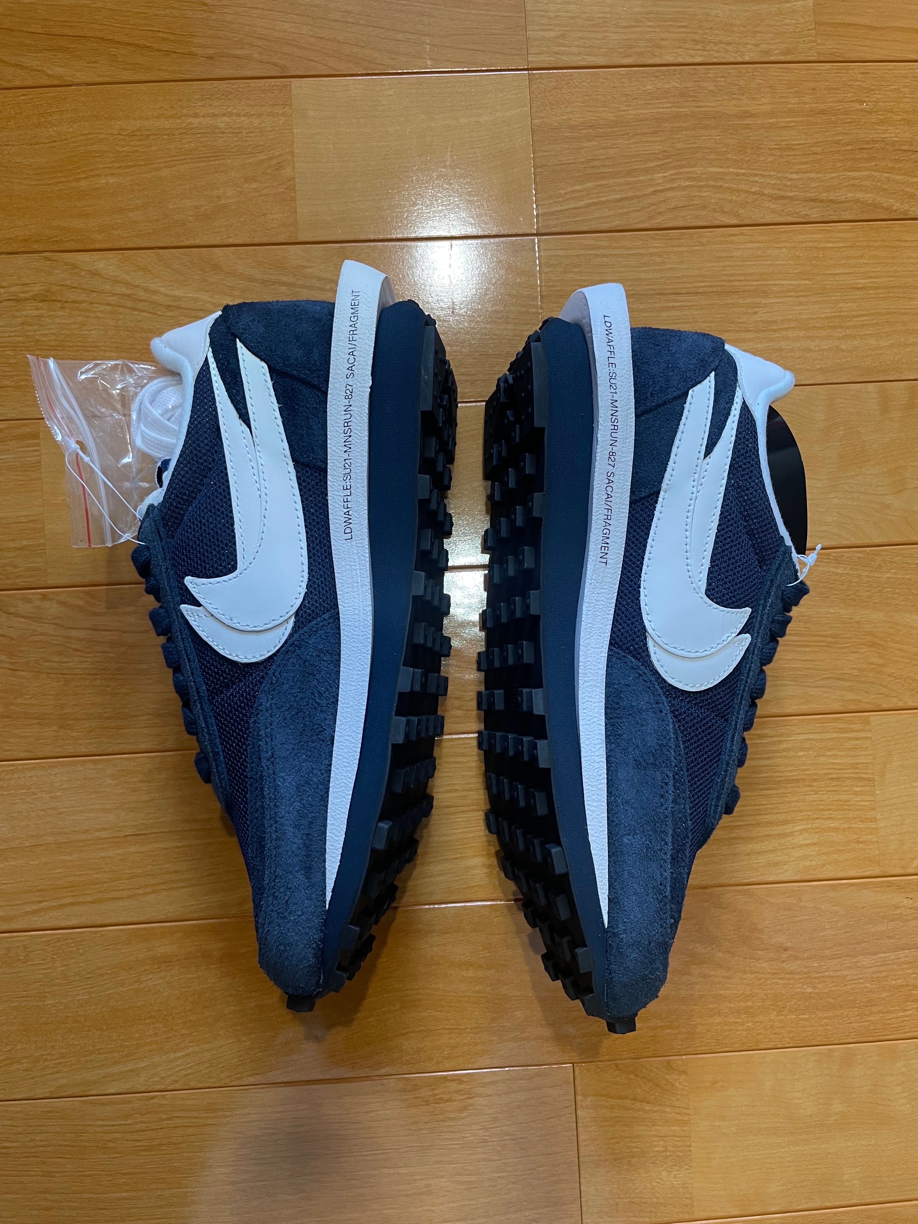 Fragment × sacai × Nike LD Waffle "Blackended Blue"