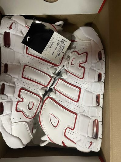 NIKE AIR MORE UPTEMPO "WHITE/VARSITY RED" (2021)