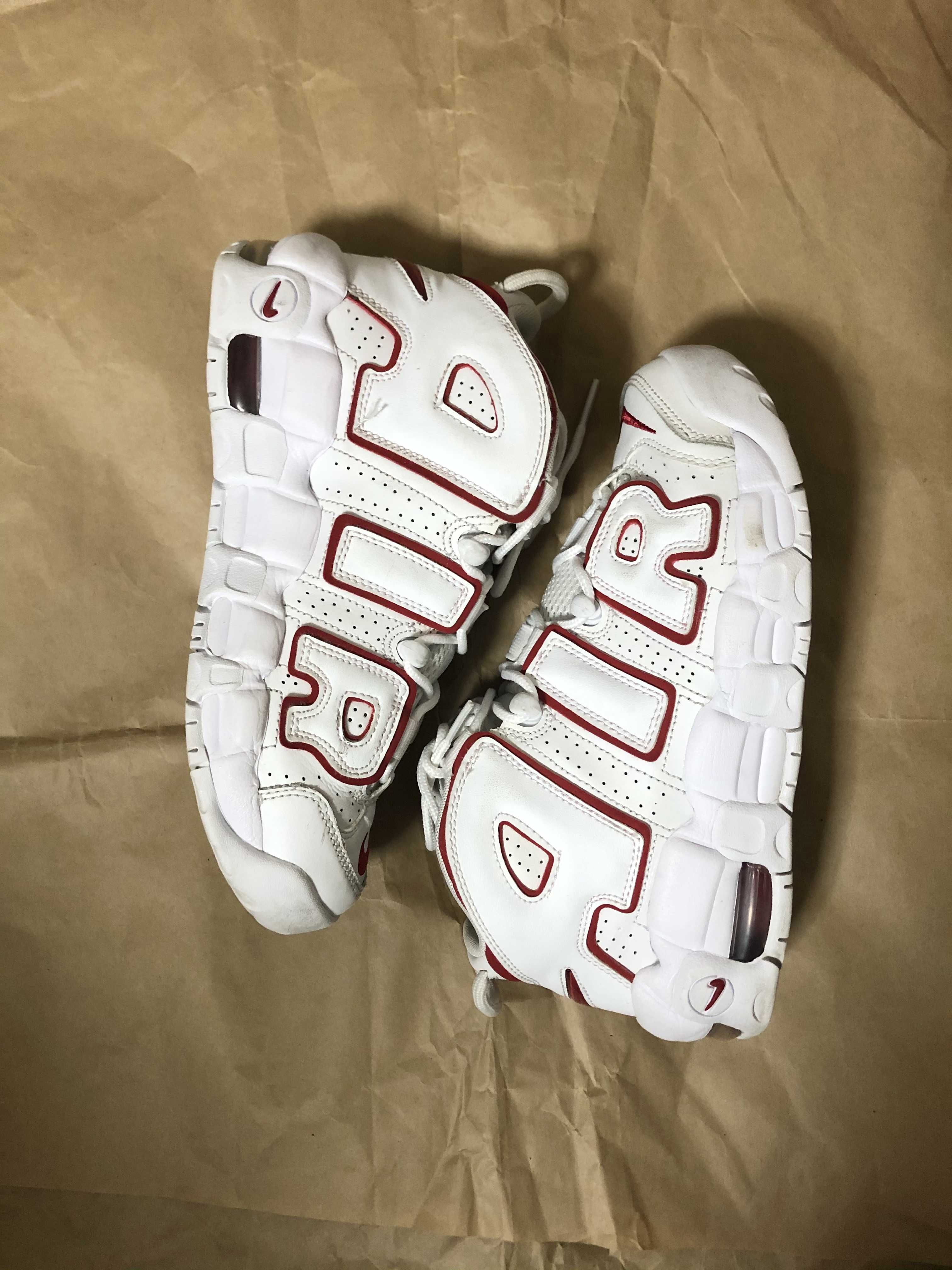 NIKE AIR MORE UPTEMPO "WHITE/VARSITY RED" (2021)