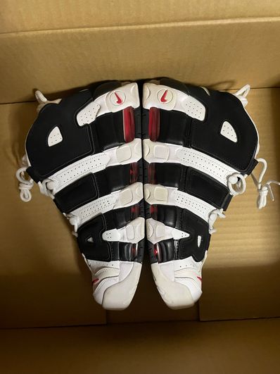 Nike Air More up Tempo "White/Black/University Red"(~2018)