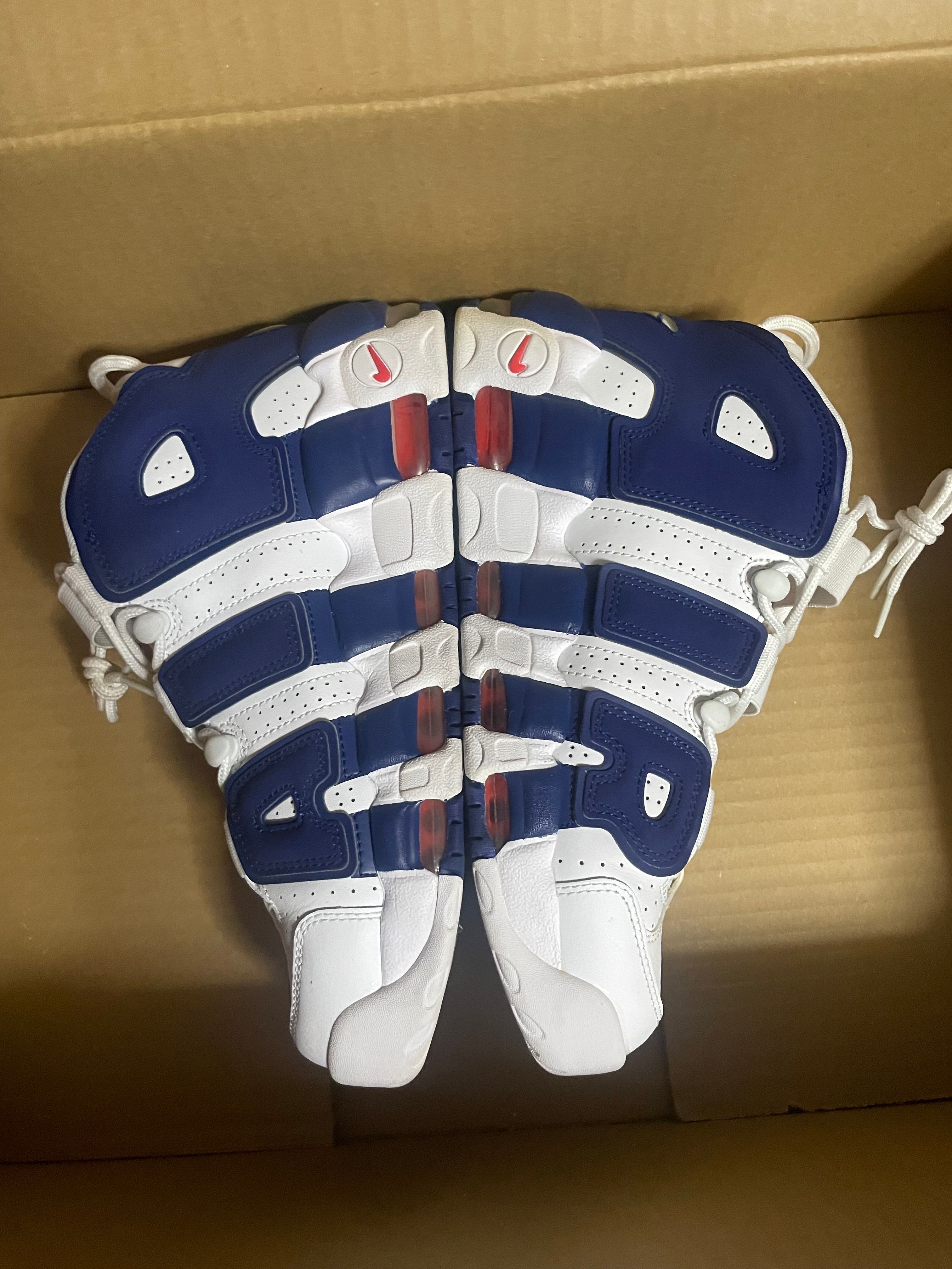 NIKE AIR MORE UPTEMPO 96 "WHITE/DEEP ROYAL BLUE"