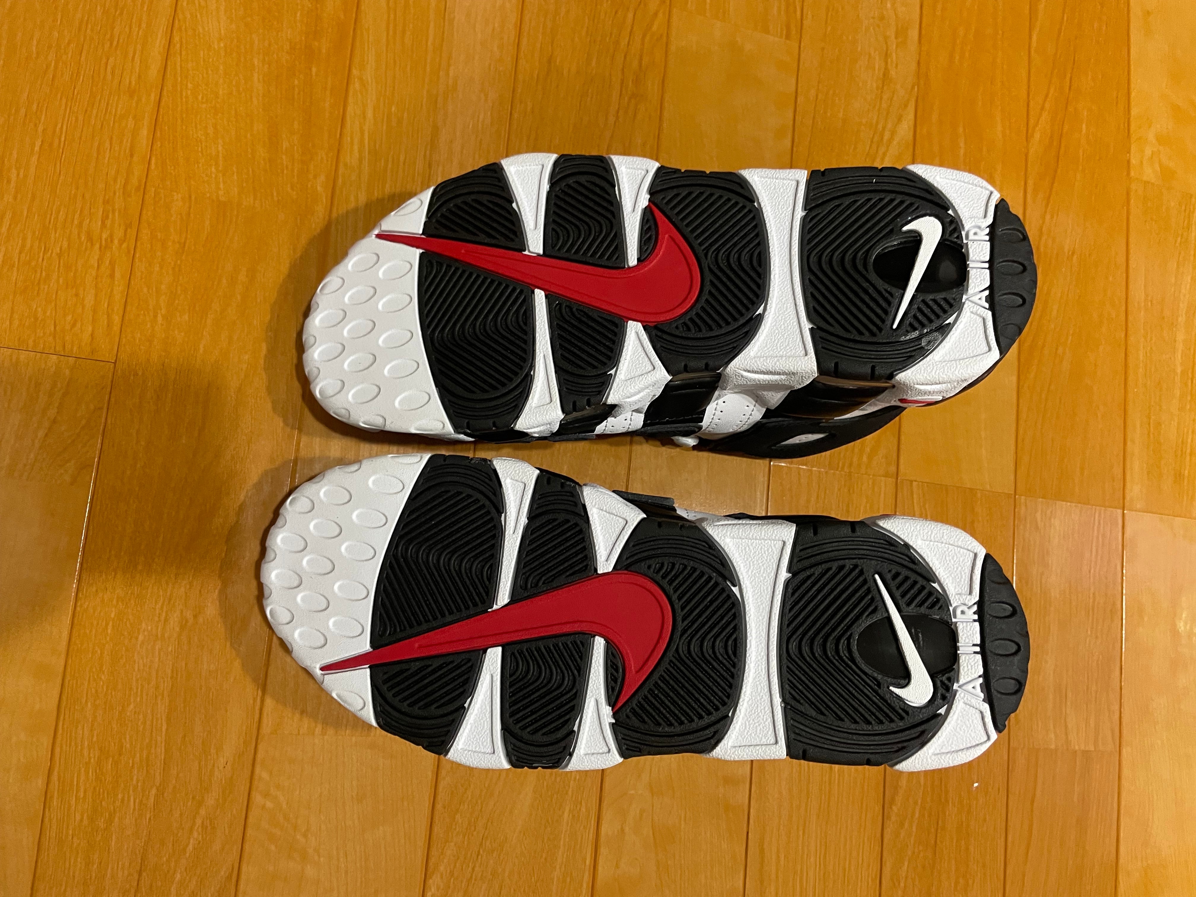 NIKE AIR MORE UPTEMPO "WHITE/BLACK/UNIVERSITY RED"(2020)