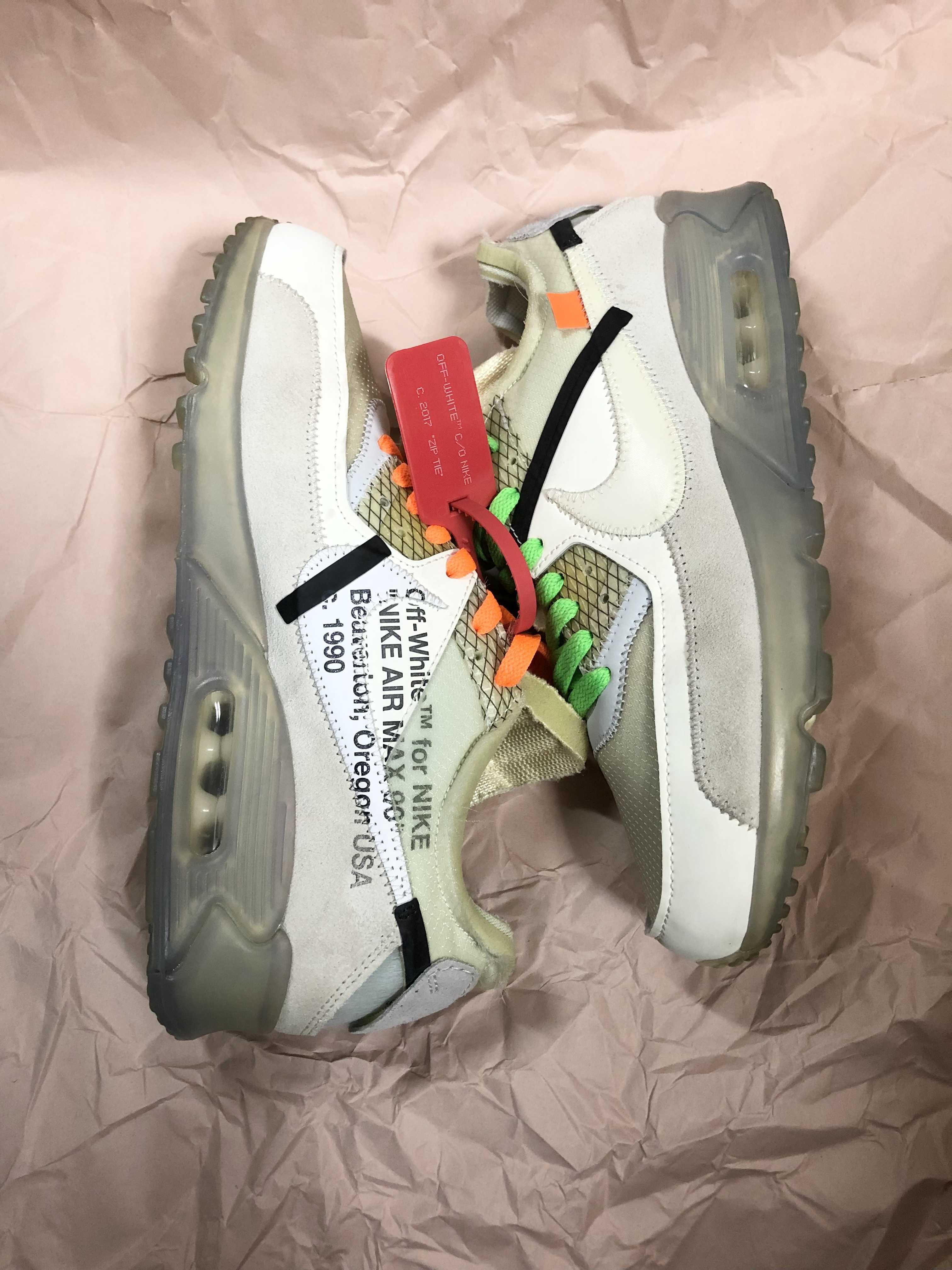 Off-White × Nike Air Max 90 "The 10/Sail"