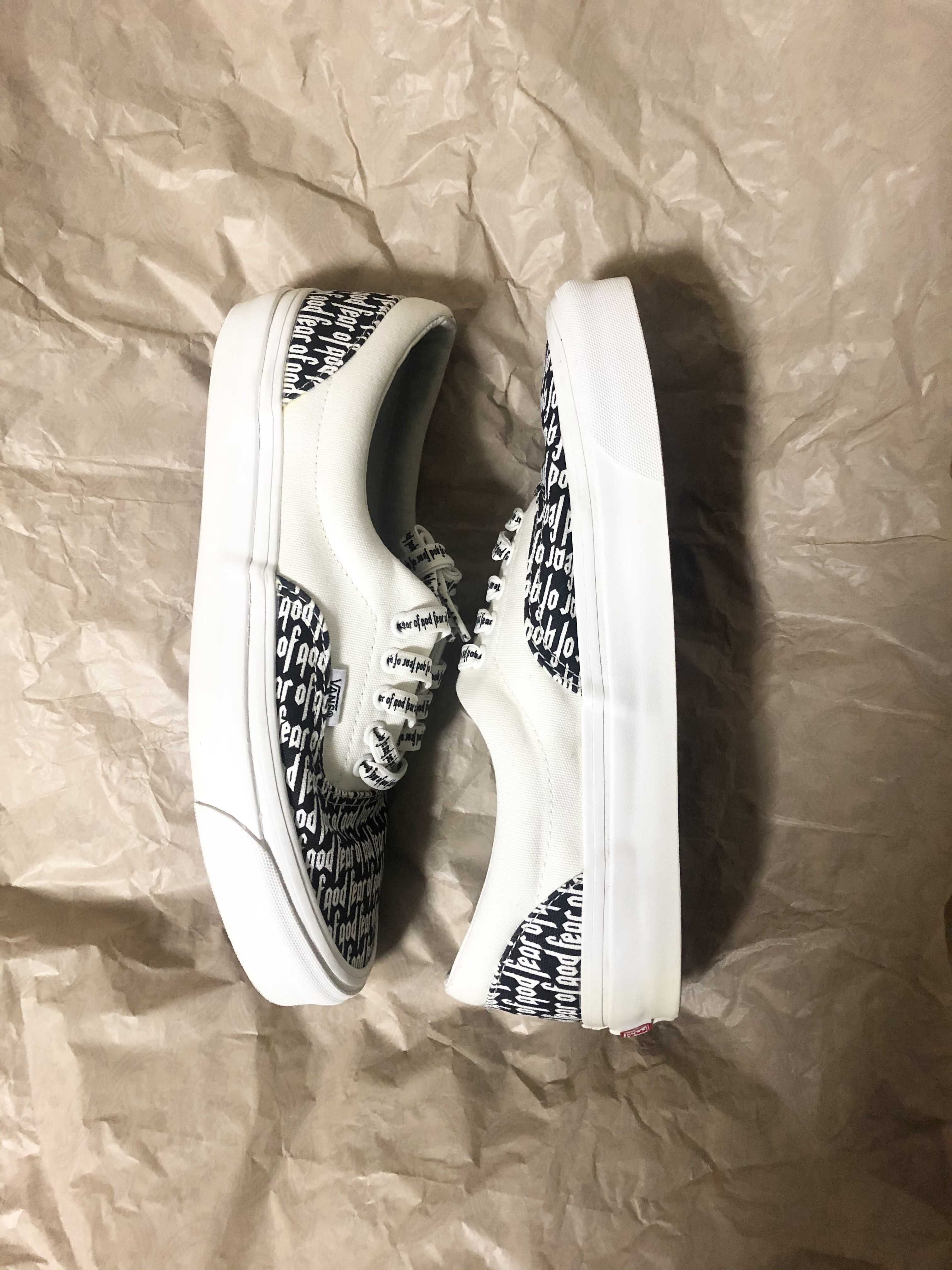 VANS ERA 95 DX FEAR OF GOD WHITE BLACK