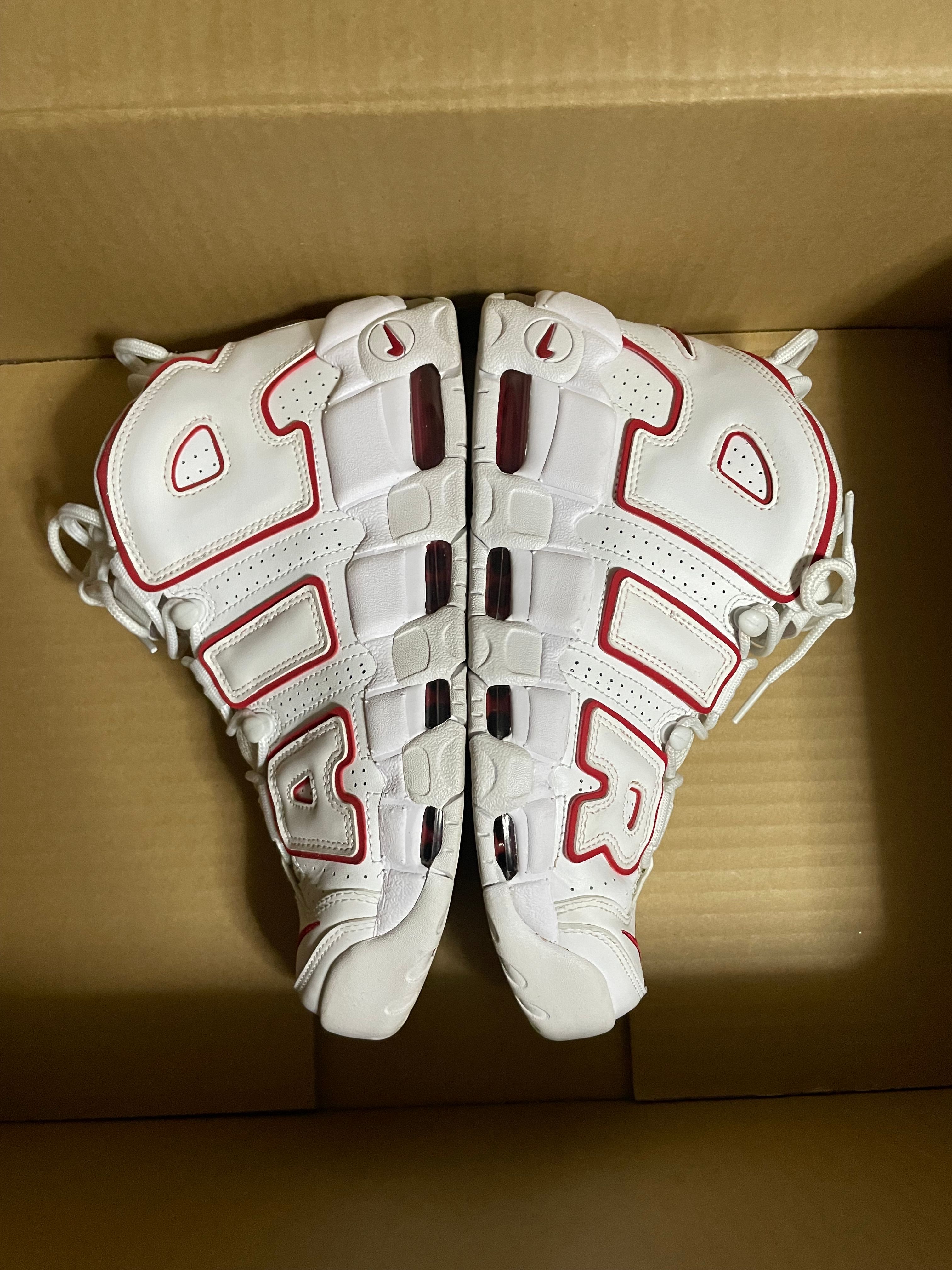 NIKE AIR MORE UPTEMPO "WHITE/VARSITY RED" (2018)