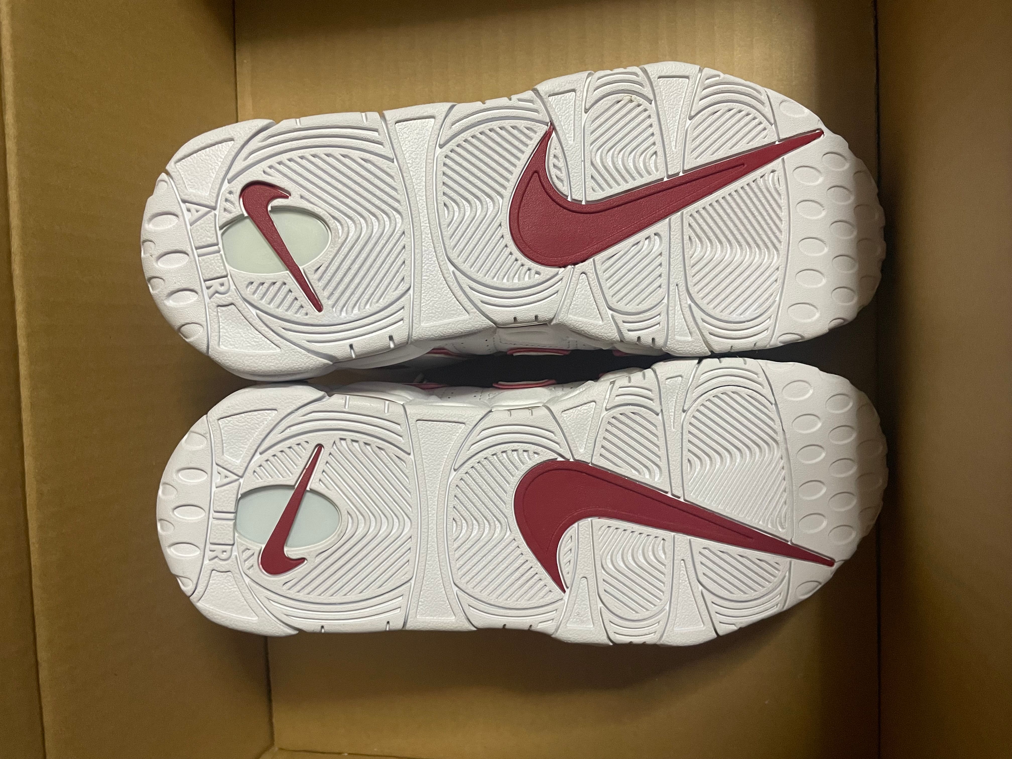 NIKE AIR MORE UPTEMPO "WHITE/VARSITY RED" (2021)