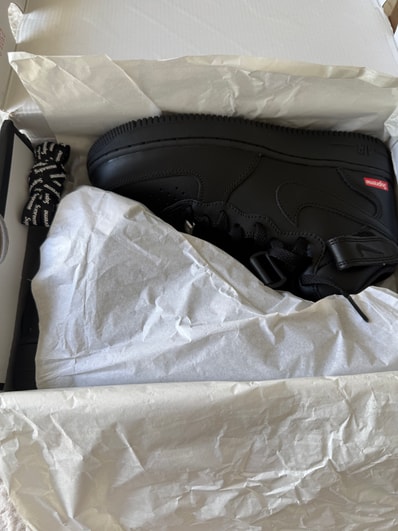 Supreme × Nike Air Force 1 Mid "Black" FW24