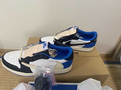 Travis Scott × fragment design × Nike Air Jordan 1 Low OG SP "Military Blue"