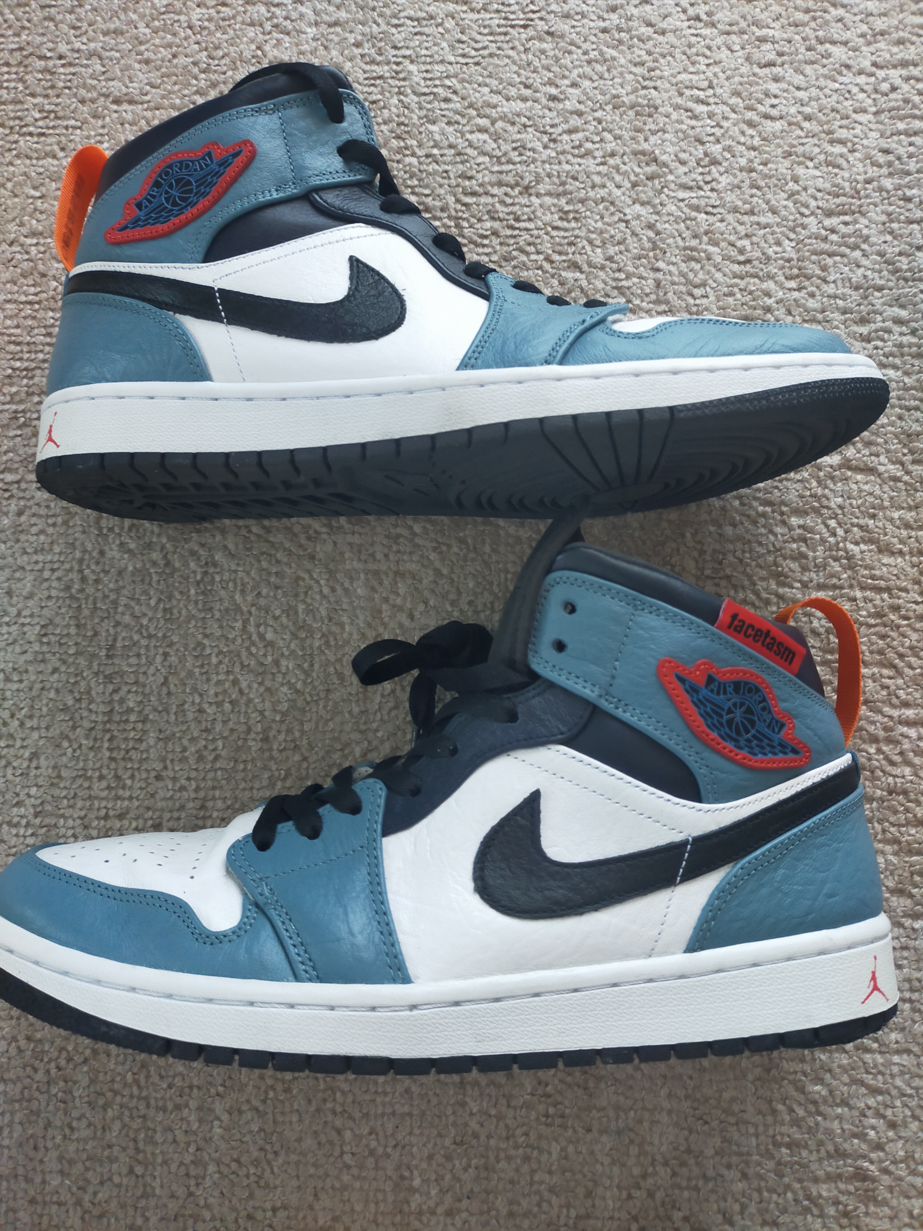 FACETASM × Nike Air Jordan 1 Mid "White/Navy"