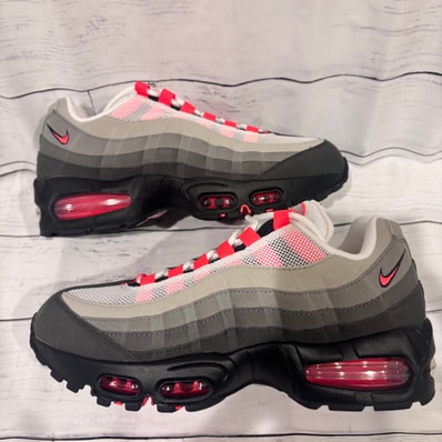 Nike Air Max 95 OG Big Bubble "Medium Ash/Solar Red"