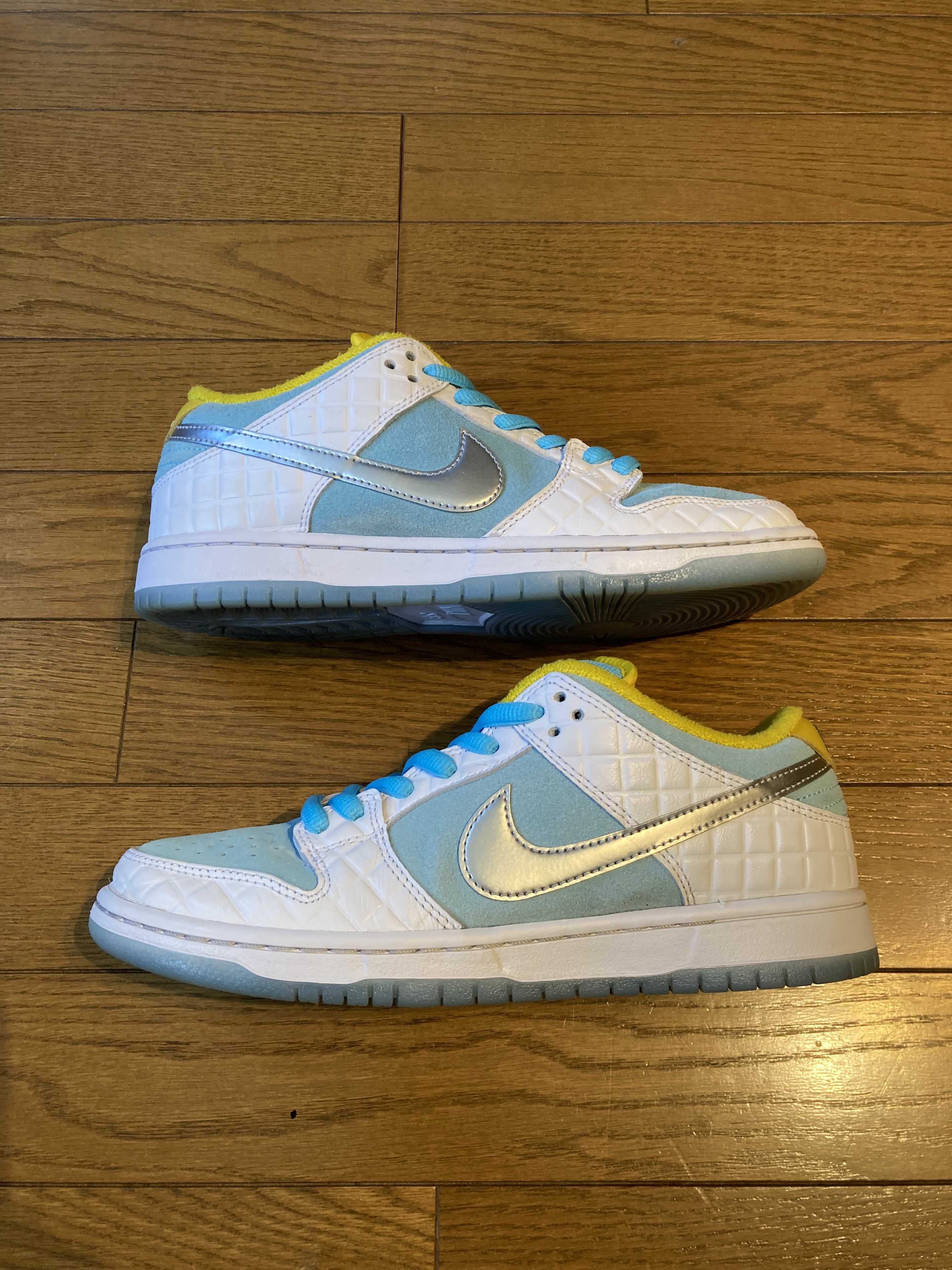 FTC × Nike SB Dunk Low "White/Blue"